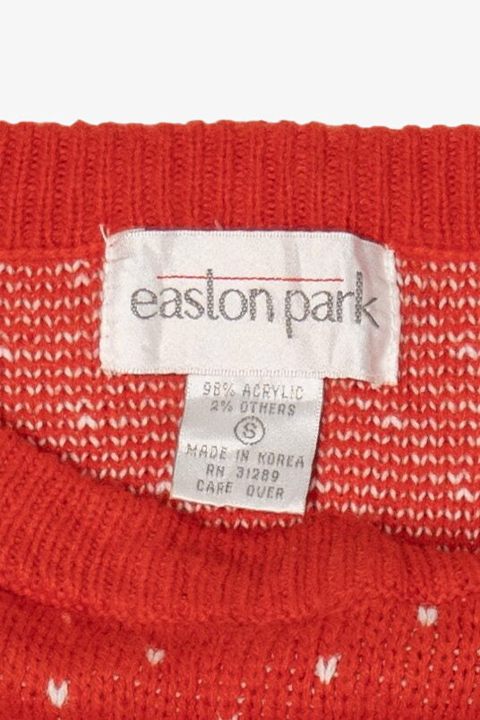 Vintage Red Easton Park Dogs Ugly Christmas Pullover (1980s)