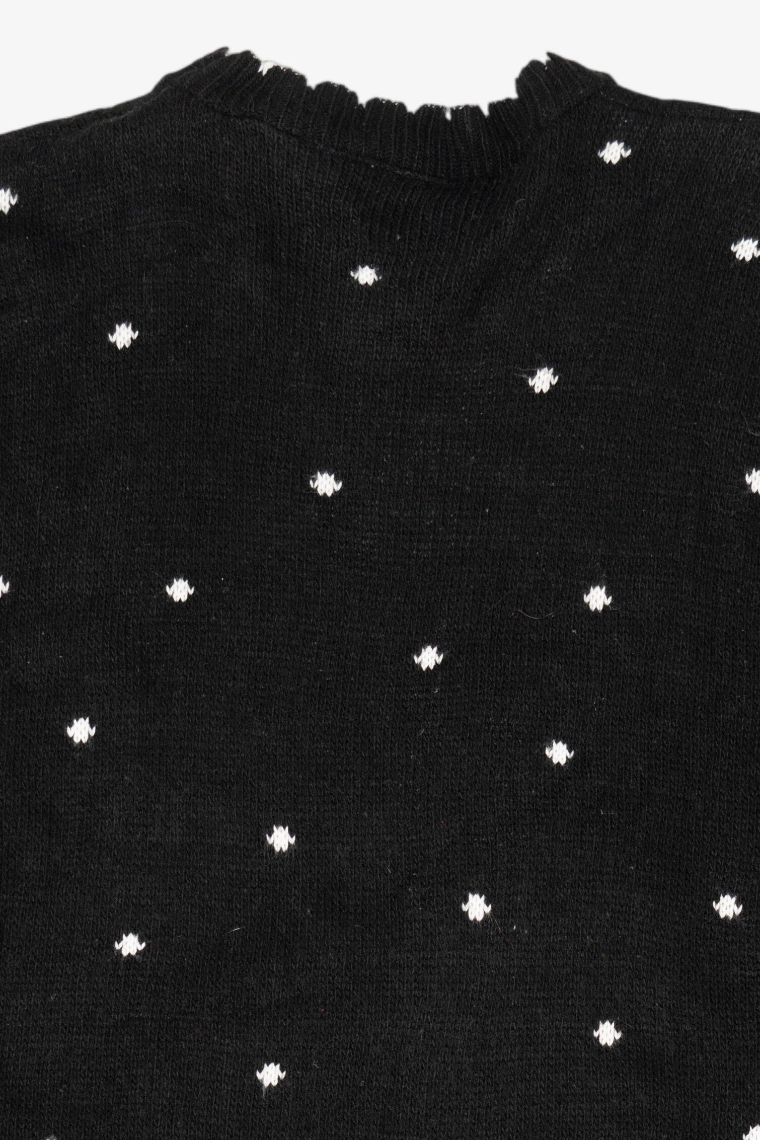 Vintage Black Nutcracker Santa Ugly Christmas Pullover (1980s)