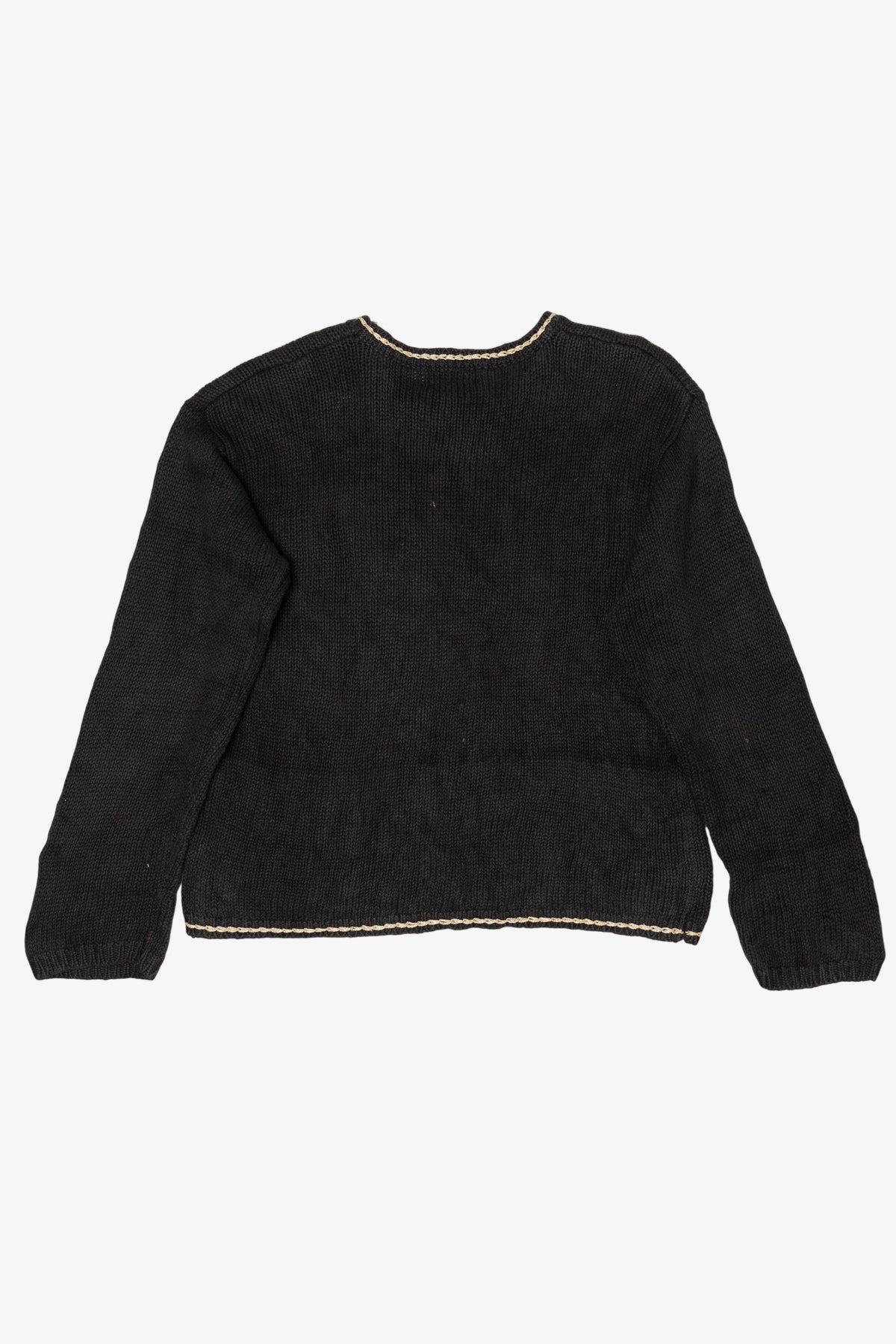Vintage Black Designers Originals Studio Santa Ugly Christmas Pullover (1990s)
