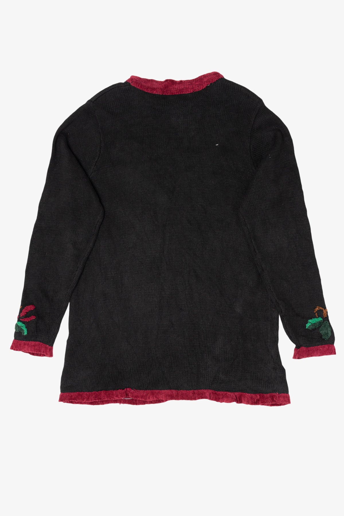 Vintage Black Victoria Jones Bears Decorating Ugly Christmas Pullover (1990s)