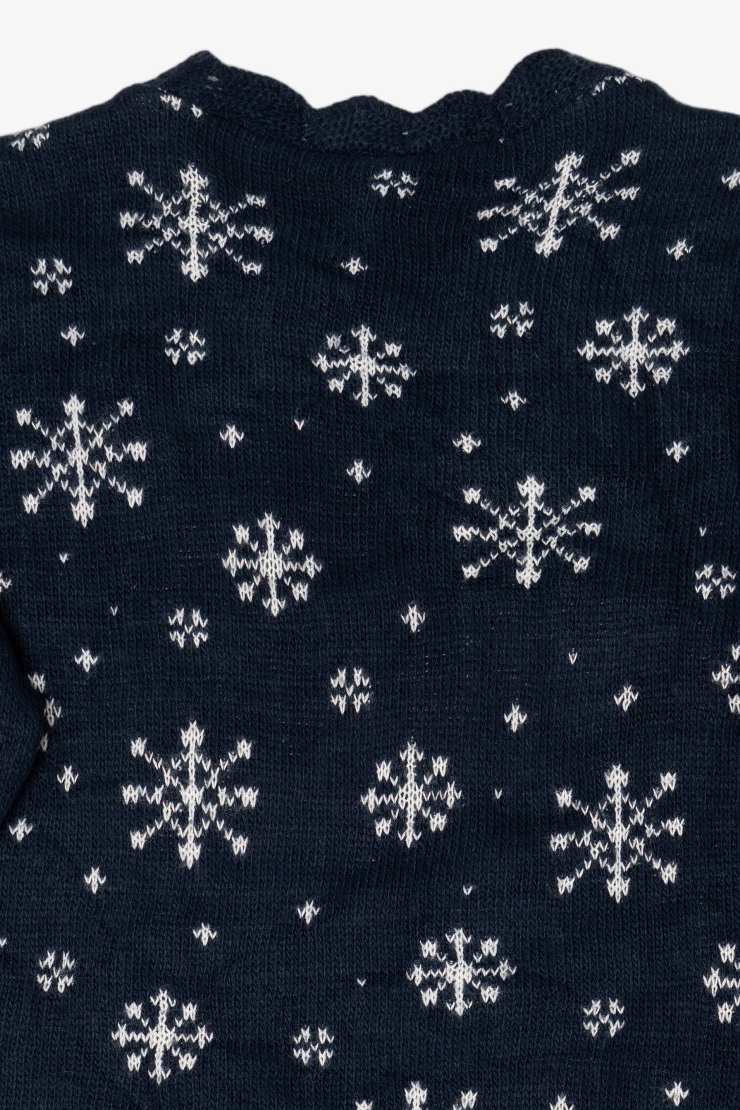Vintage Navy Blue NutCracker Ugly Christmas Pullover (1990s)