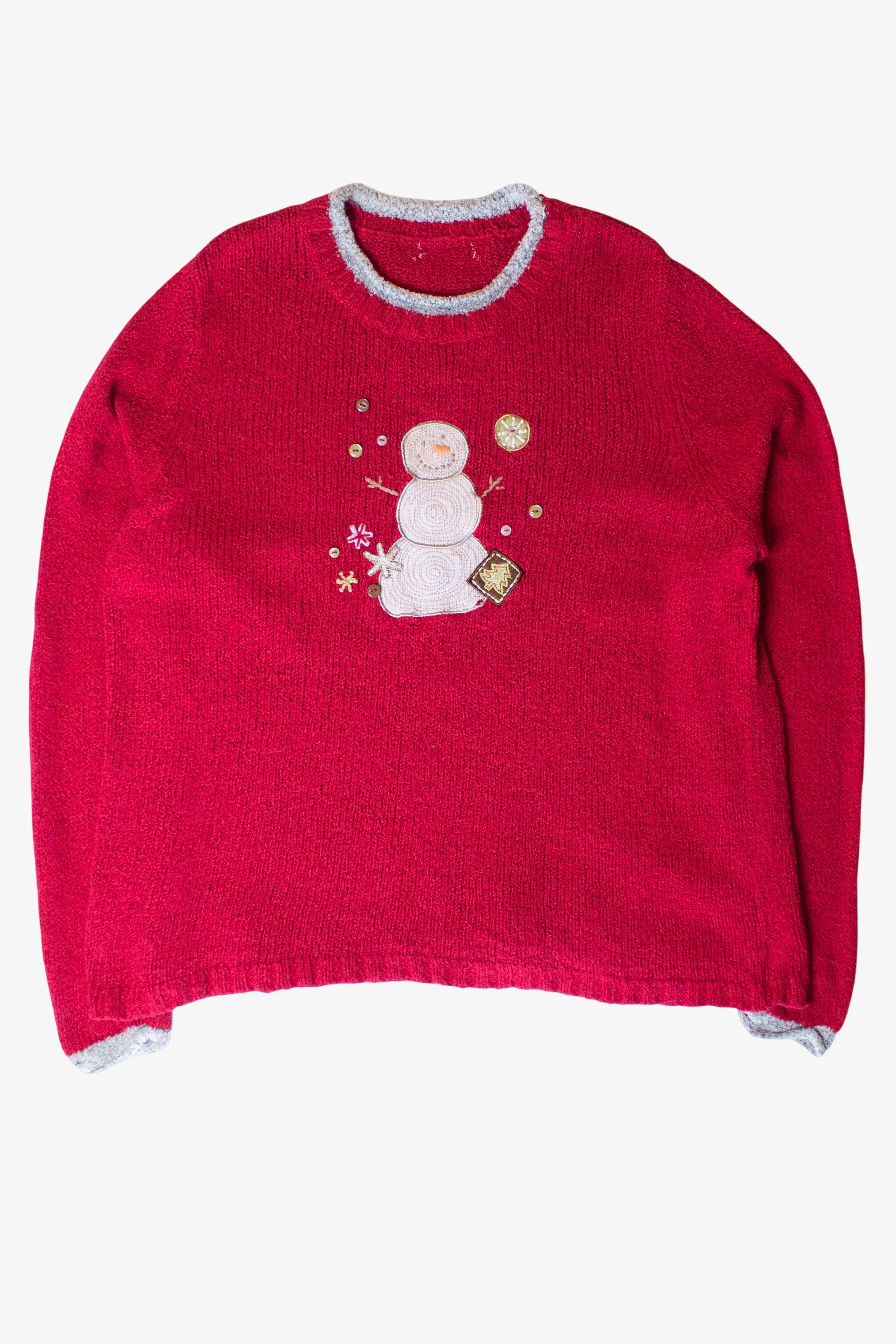 Vintage Red Snowman Christmas Sweater (2000s)