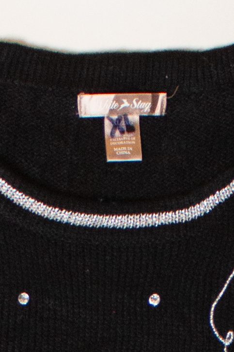 Vintage Ornamental Tree Christmas Sweater (1990s)
