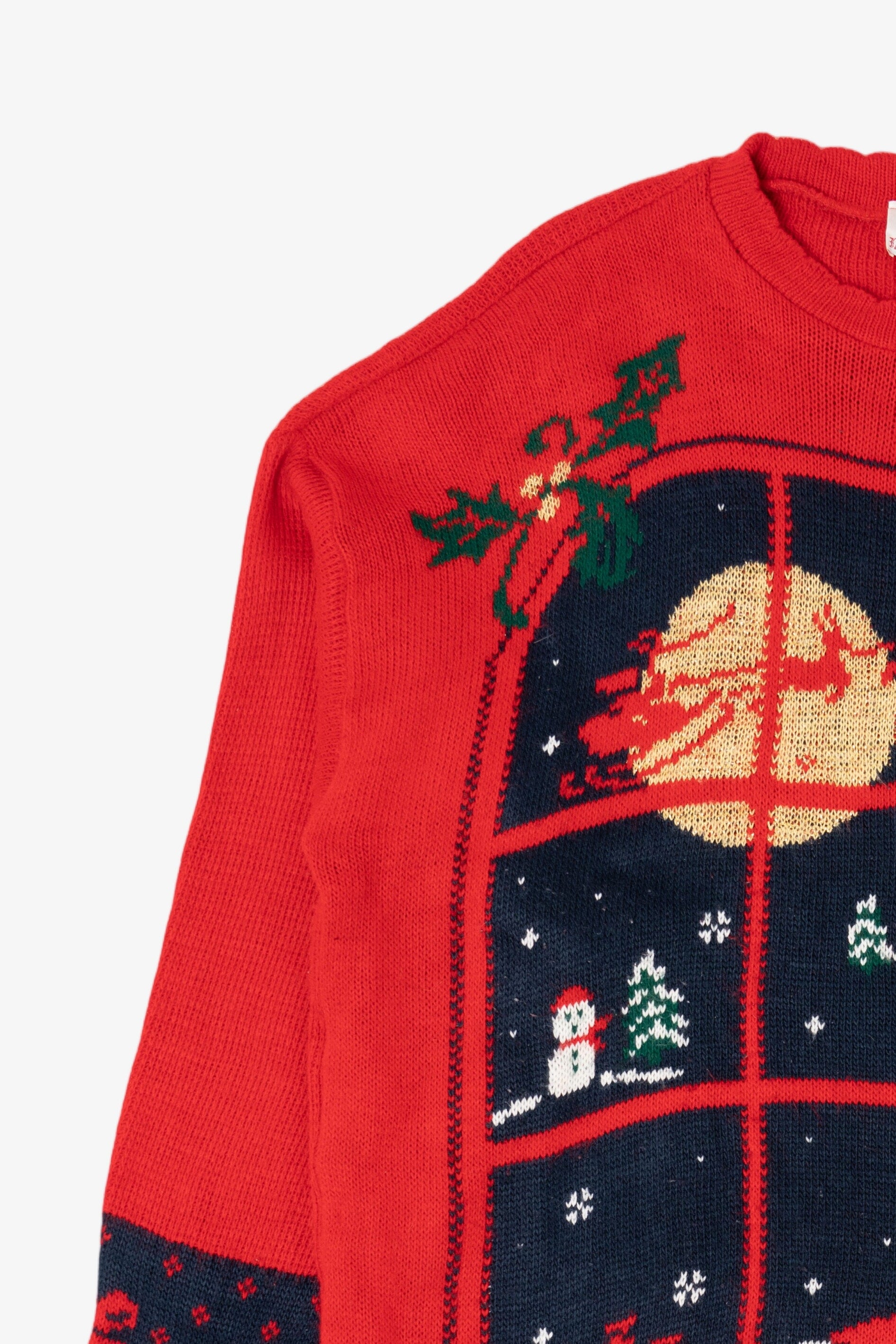 Vintage Red Nutcracker Teddy Bears Ugly Christmas Pullover (1990s)