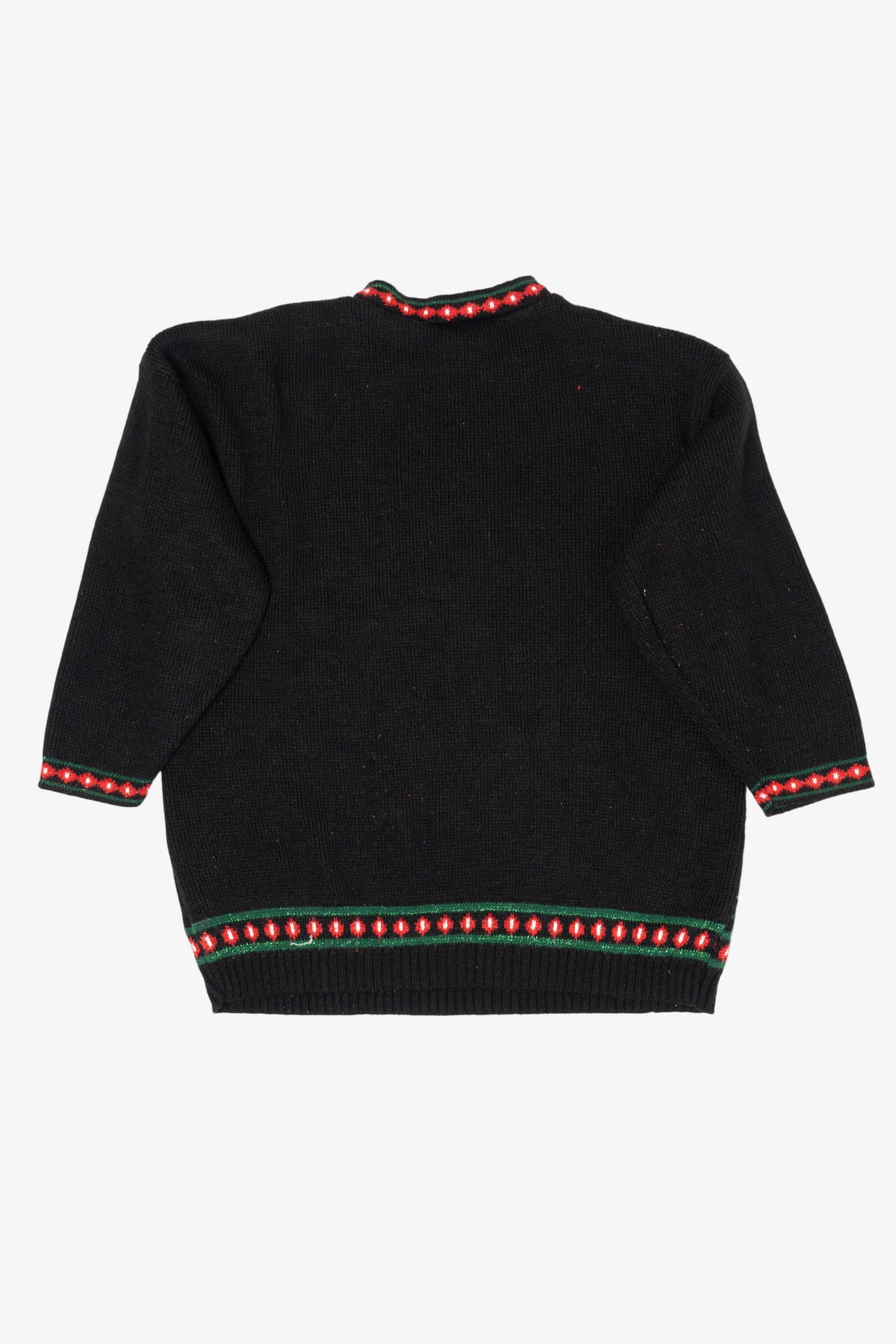 Vintage Black New Addition Maternity Presents Ugly Christmas Pullover (1980s)