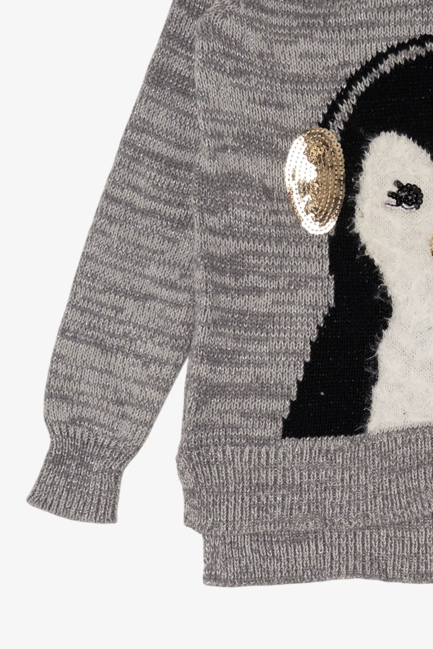 Kid Size Penguin With Earmuffs Ugly Christmas Pullover