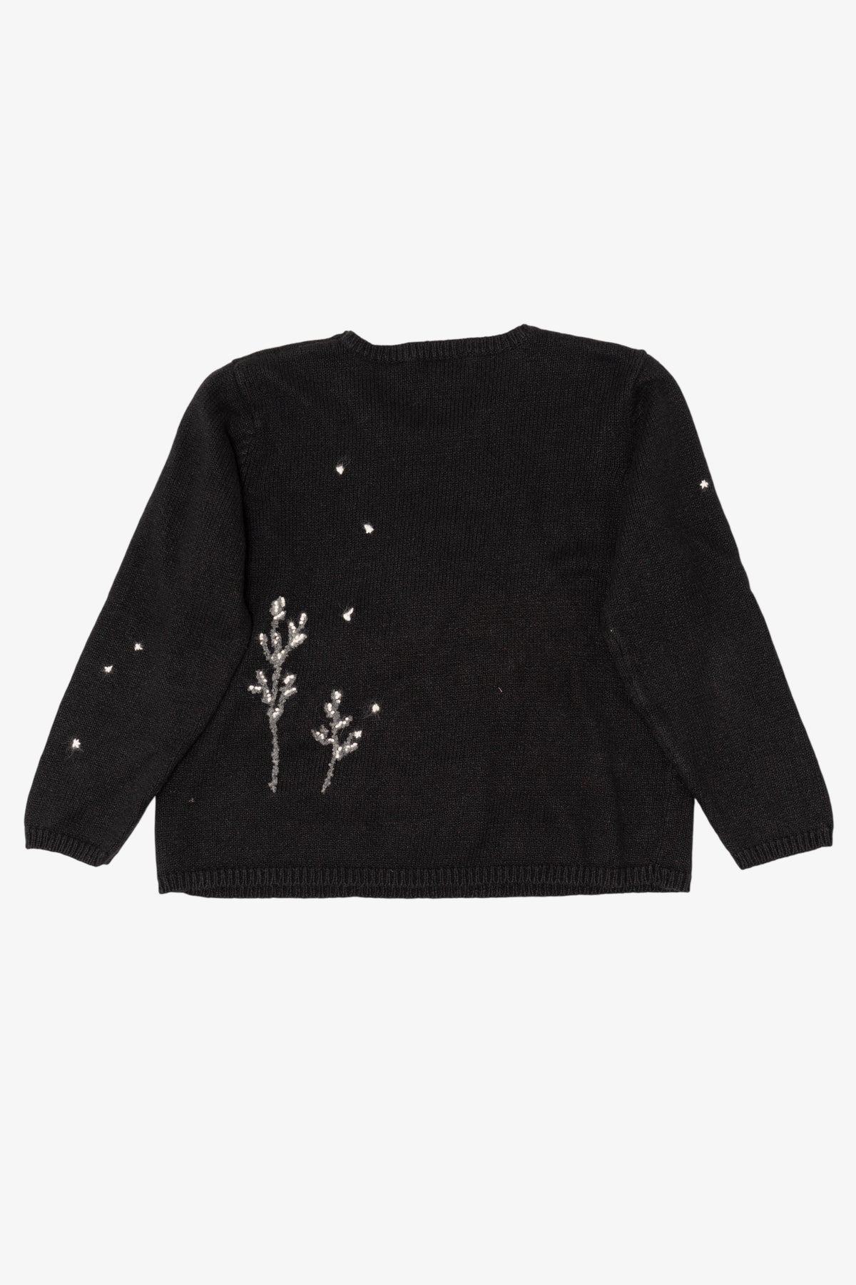 Vintage Black Northern Isles Santa Ugly Christmas Pullover (2000s)