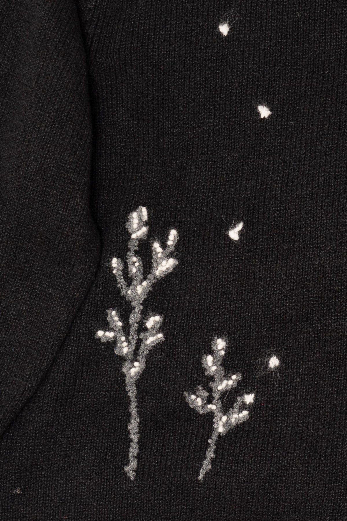Vintage Black Northern Isles Santa Ugly Christmas Pullover (2000s)