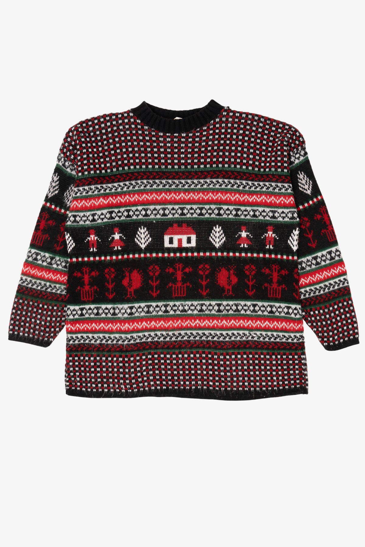 Vintage Red Huntington Ridge Ugly Christmas Pullover (1980s)