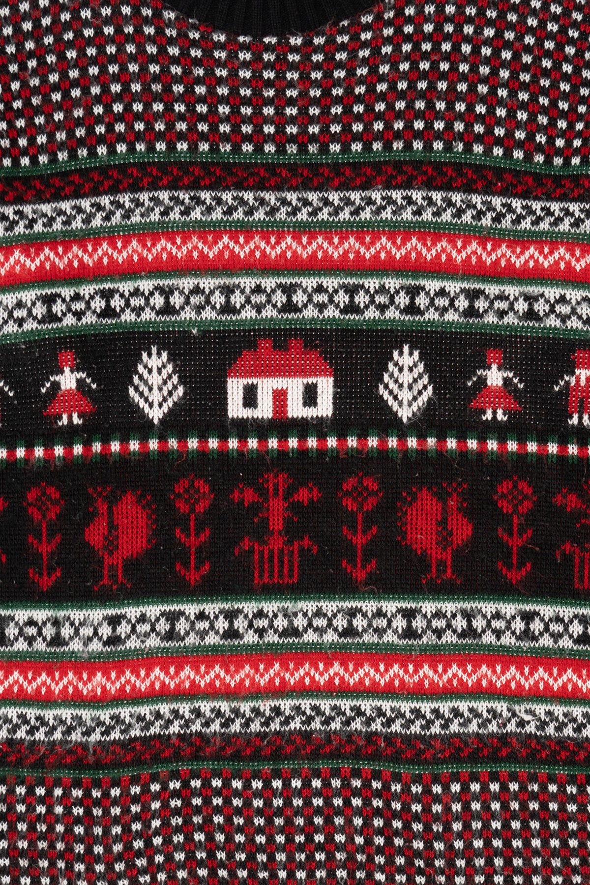 Vintage Red Huntington Ridge Ugly Christmas Pullover (1980s)