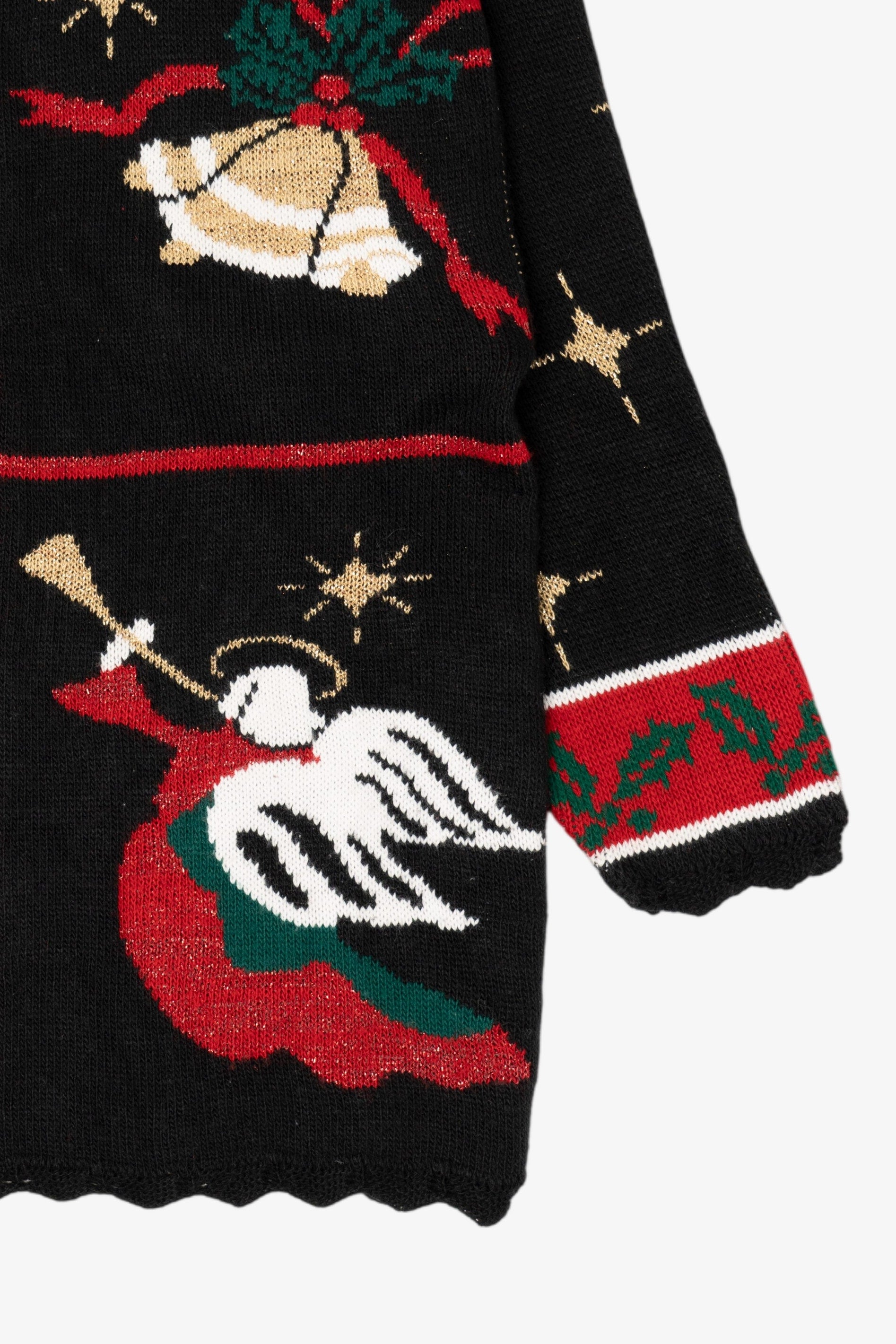 Vintage Black Ugly Christmas Pullover (1990s)