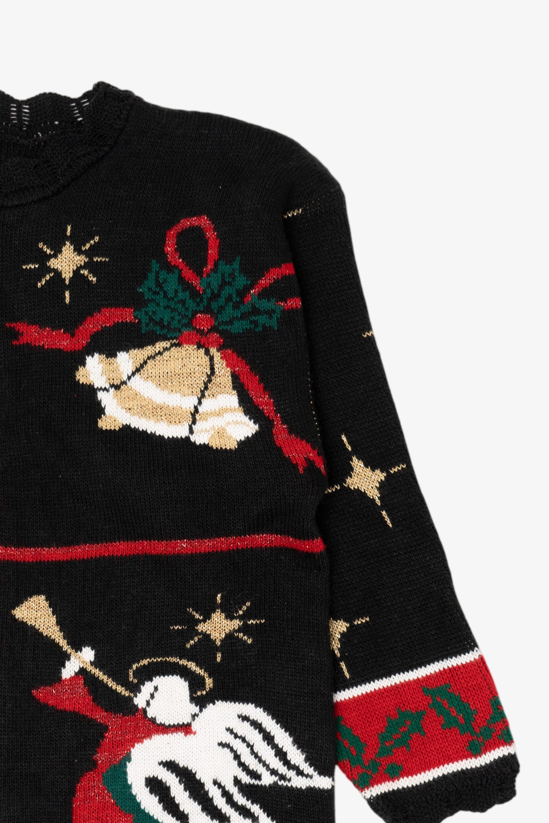 Vintage Black Ugly Christmas Pullover (1990s)