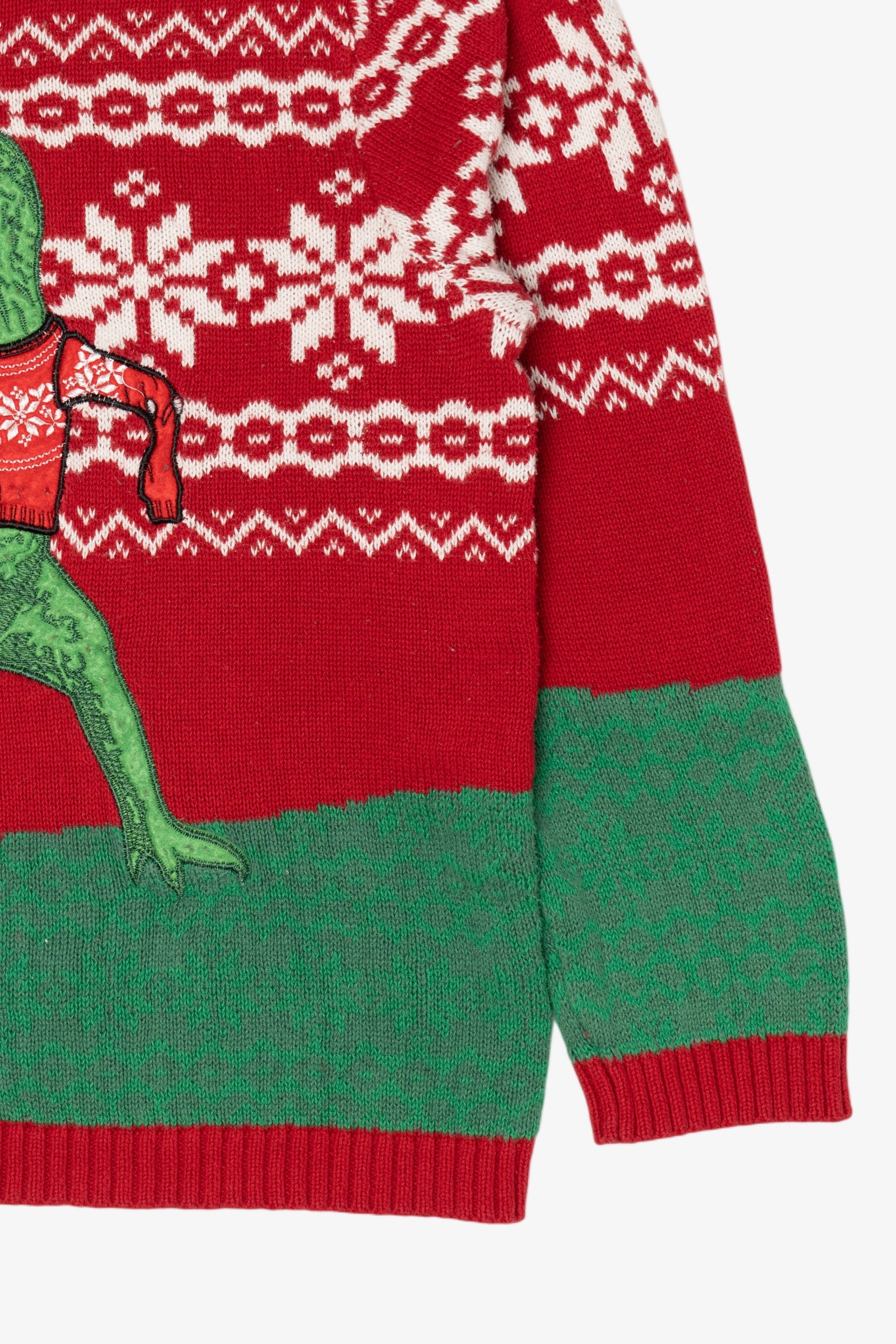 Kid Sized Christmas Sweater Dinosaur Ugly Christmas Pullover