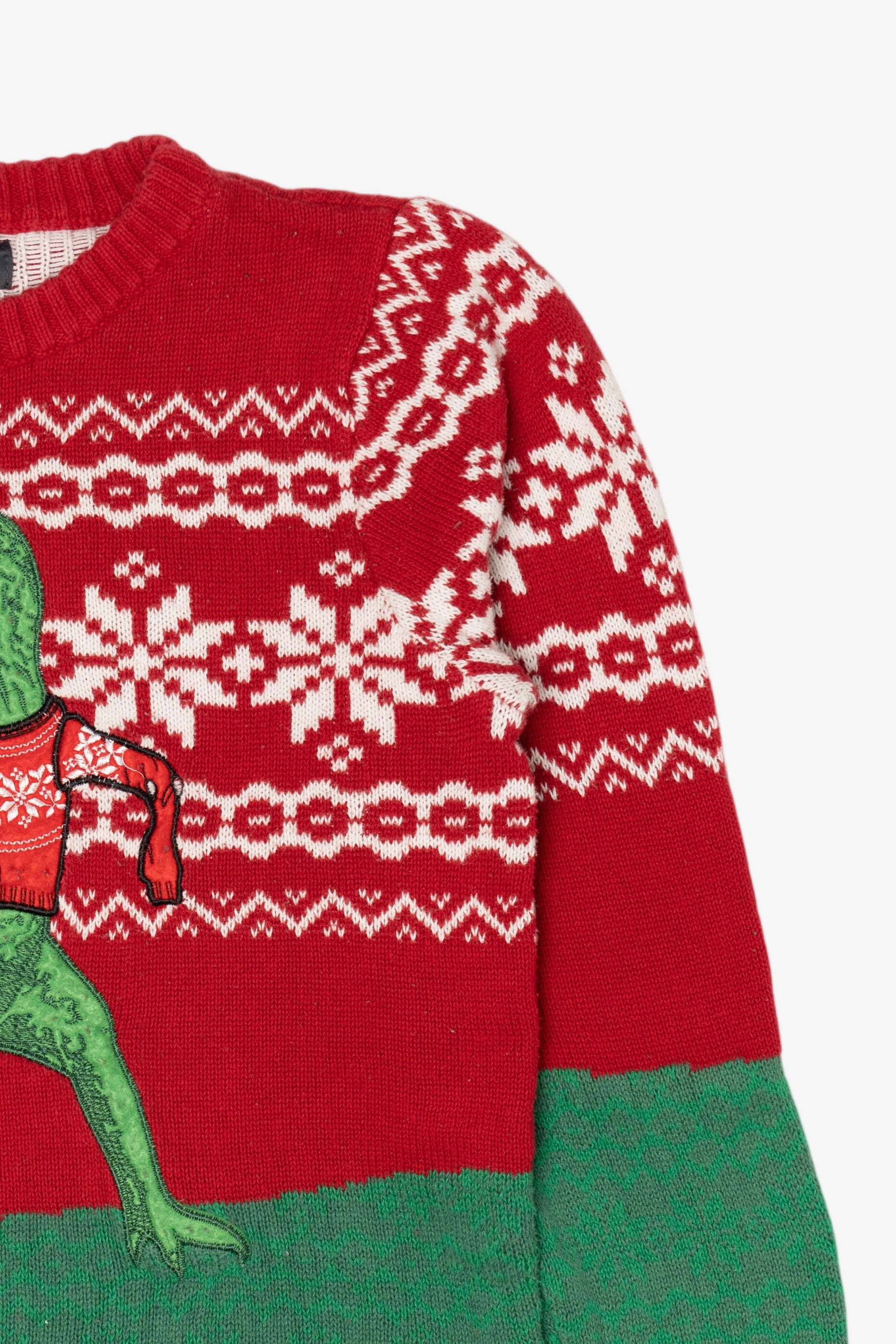 Kid Sized Christmas Sweater Dinosaur Ugly Christmas Pullover