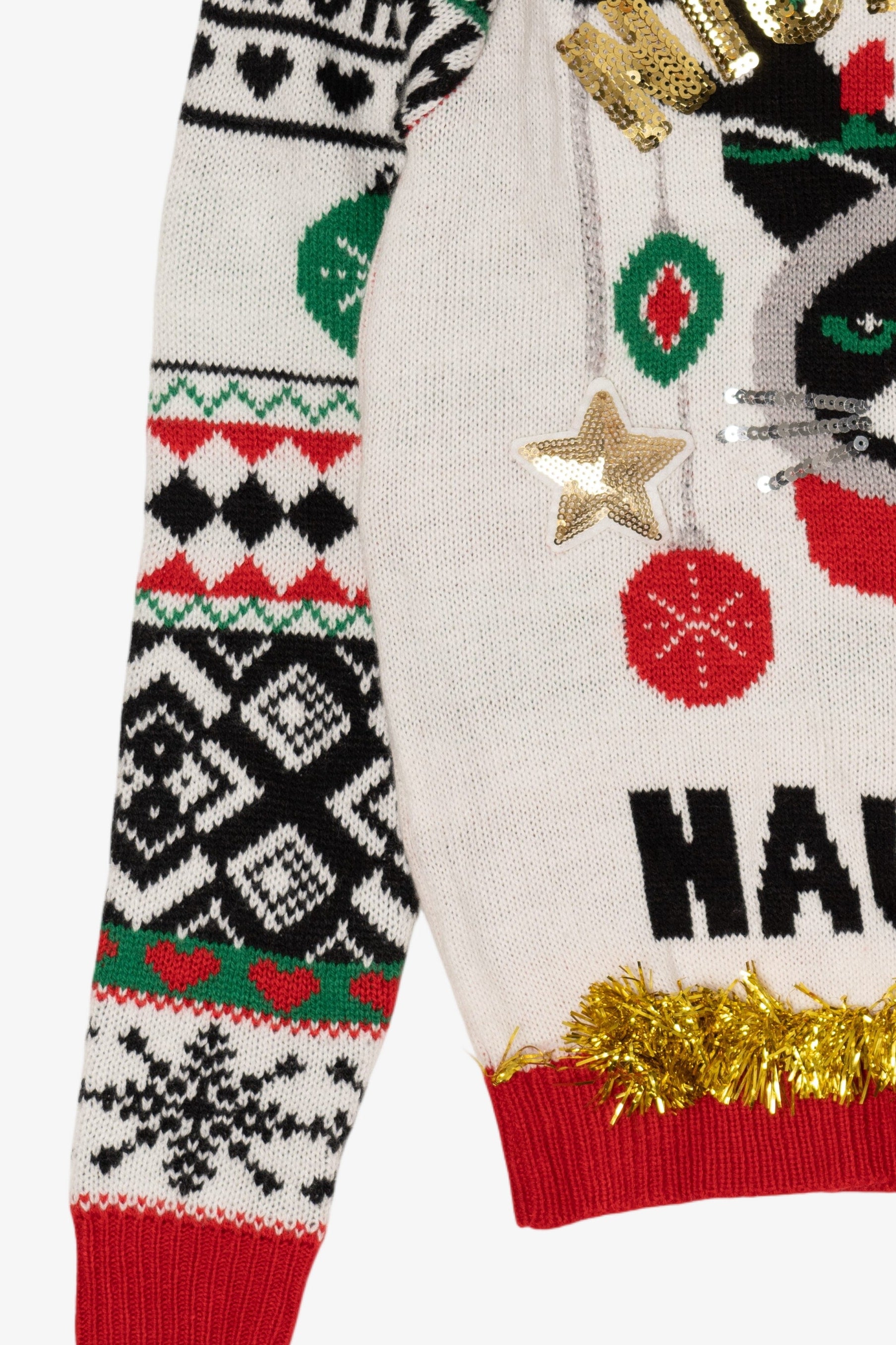 Kid Sized Grump Cat "Nice But Naughty" Christmas Pullover (2010s)