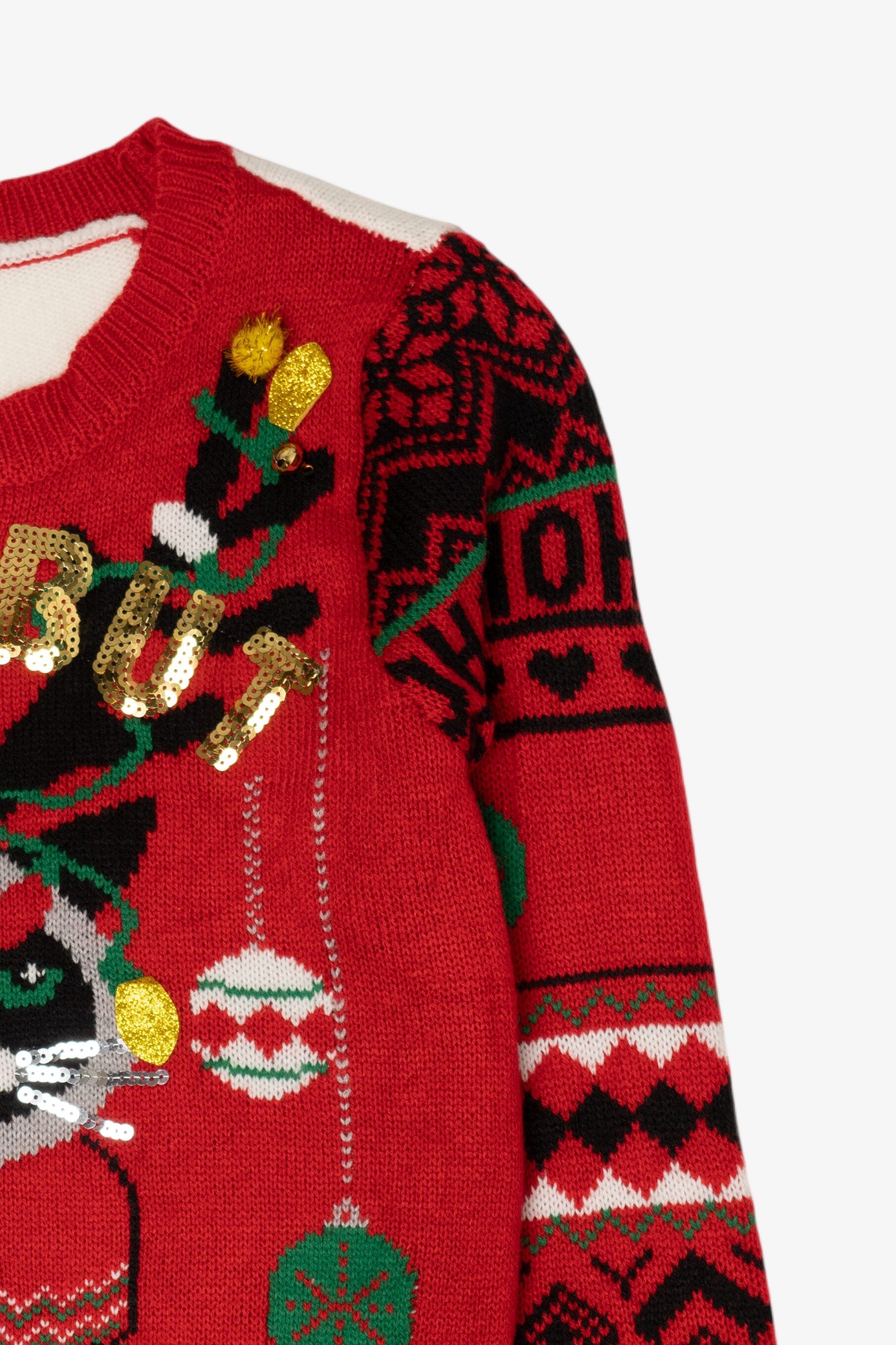 Kid Sized Grump Cat "Nice But Naughty" Christmas Pullover (2010s)