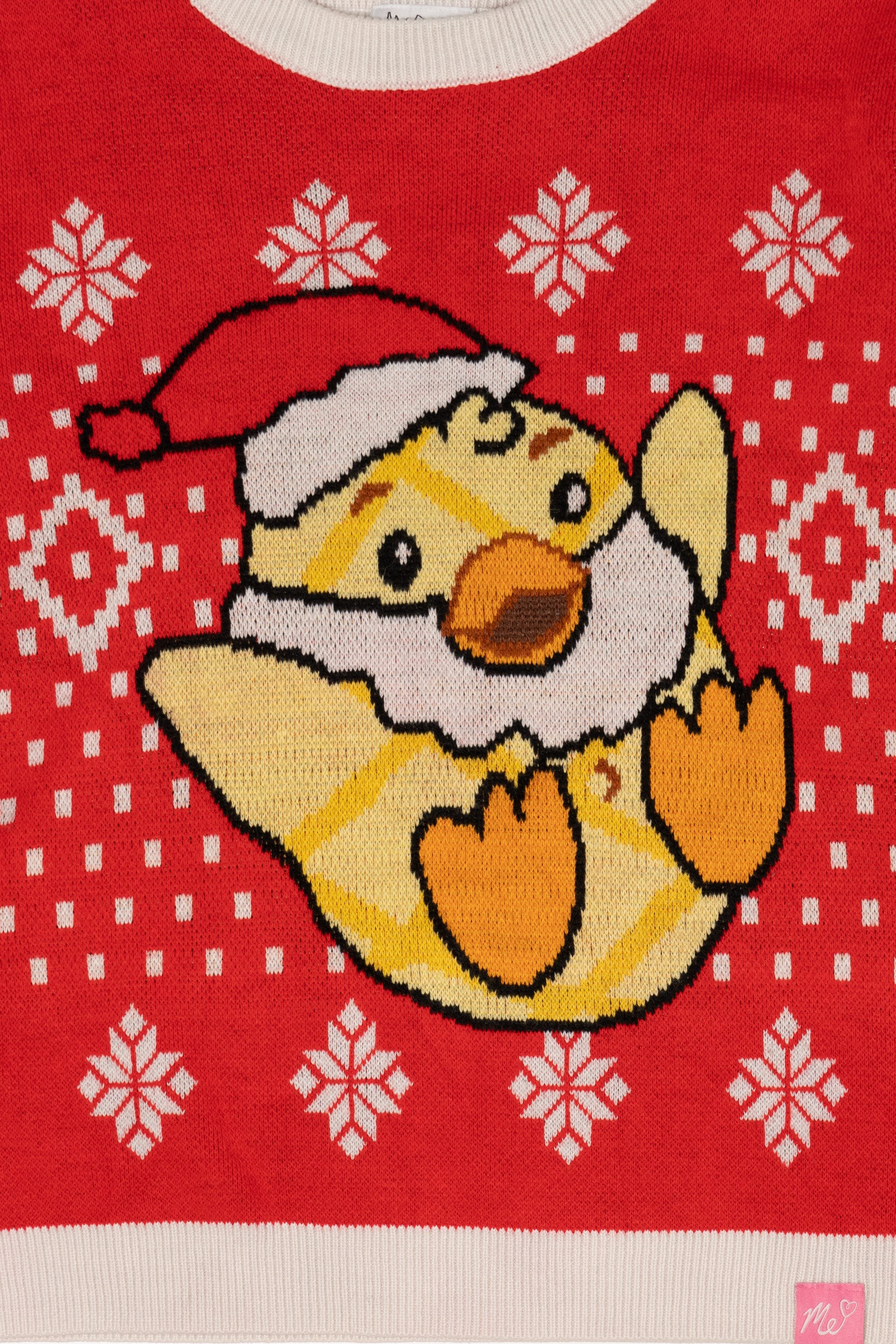 Kid Sized Santa Chick Ugly Christmas Pullover