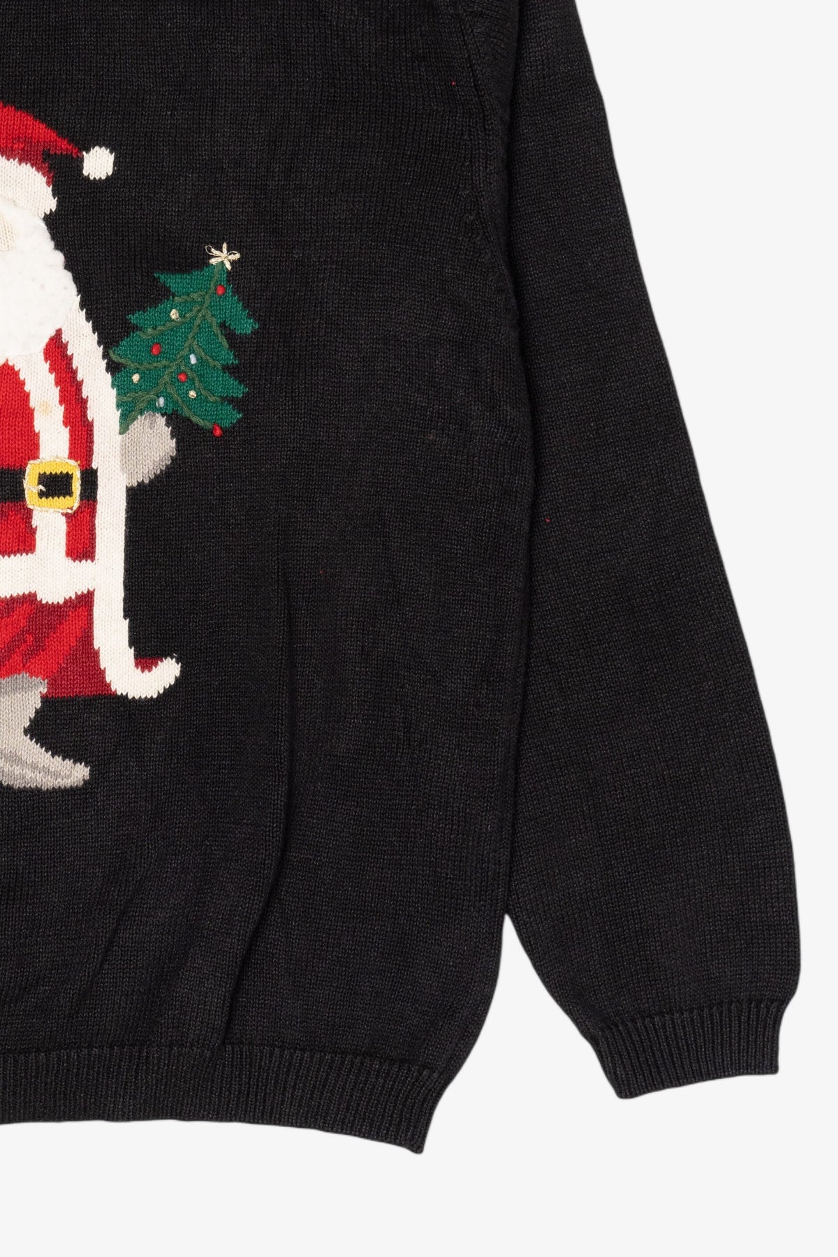 Vintage Black Southern Lady Santa Ugly Christmas Pullover (1990s)