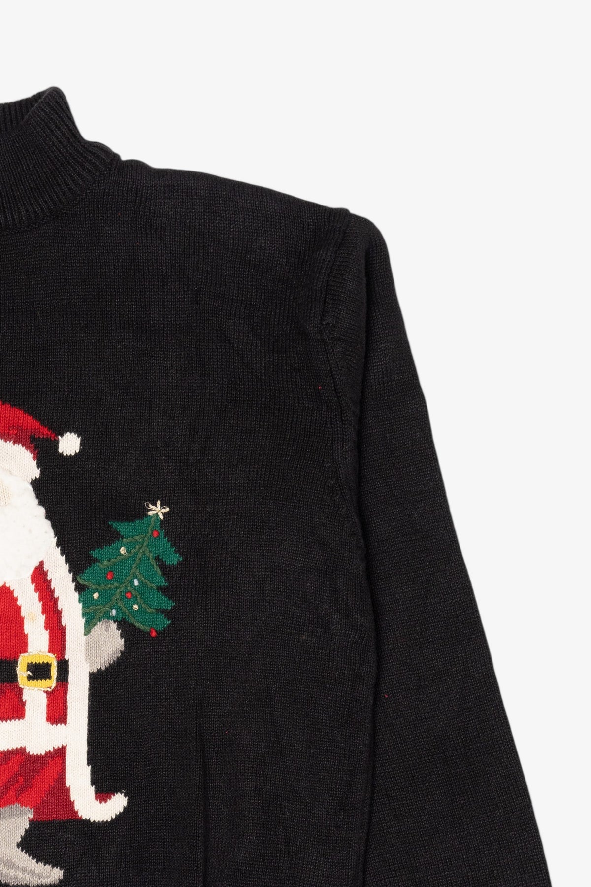Vintage Black Southern Lady Santa Ugly Christmas Pullover (1990s)