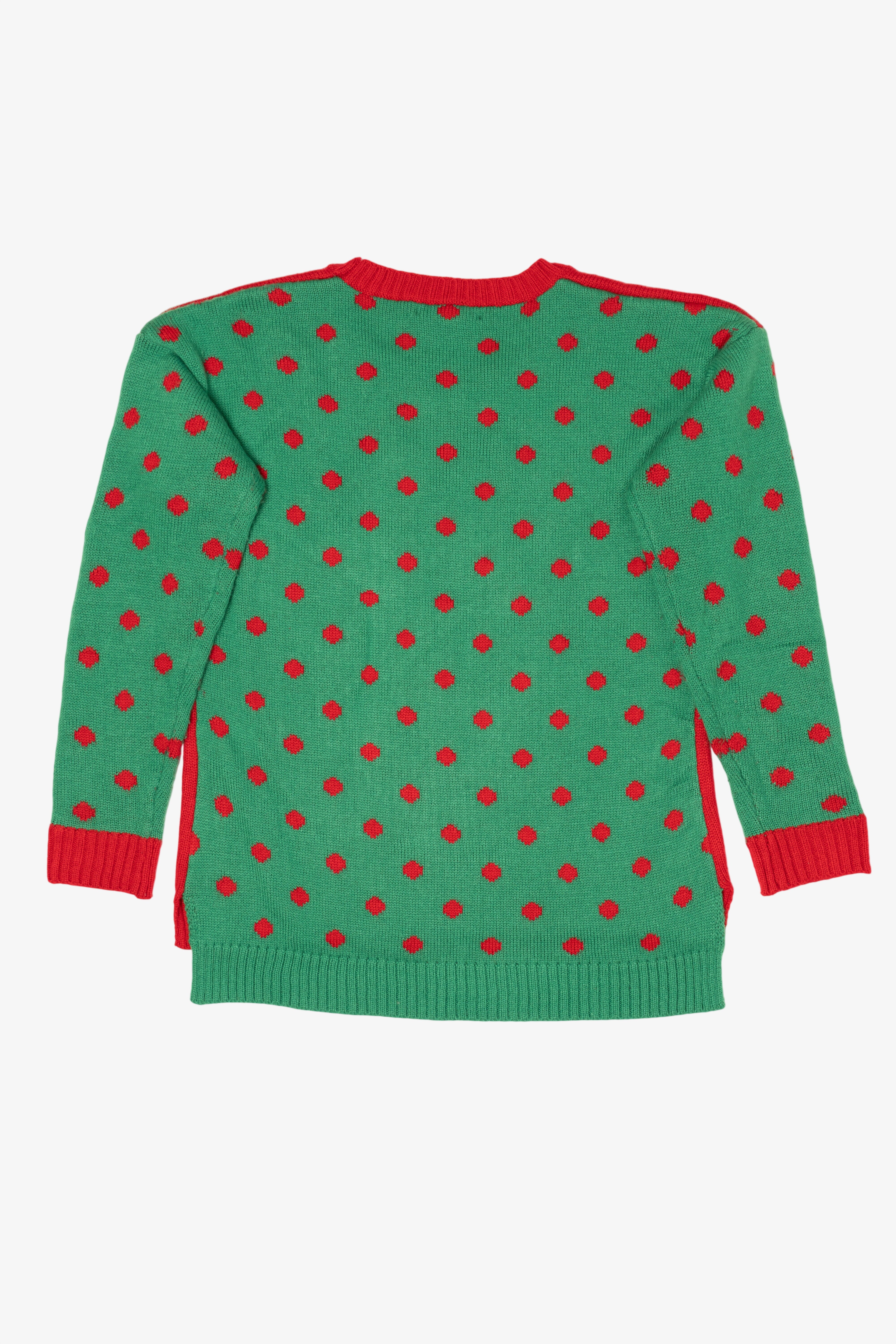 Red Christmas Penguin Ugly Christmas Pullover