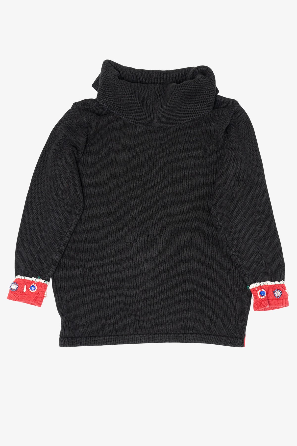 Vintage Black Victoria Jones Tree Ugly Christmas Pullover (1990s)