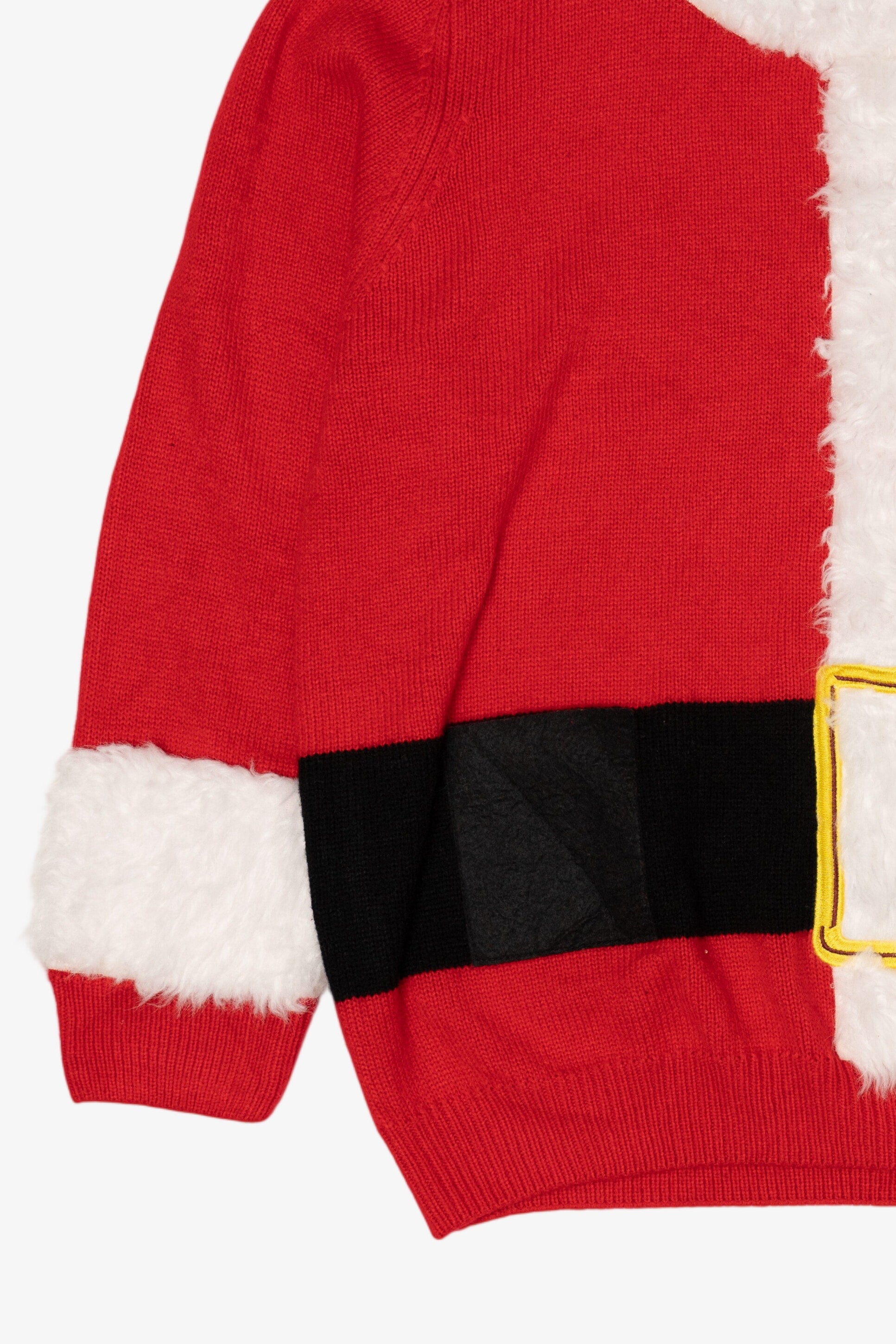 Red Holiday Time Santa Shirt Ugly Christmas Pullover (2010s)