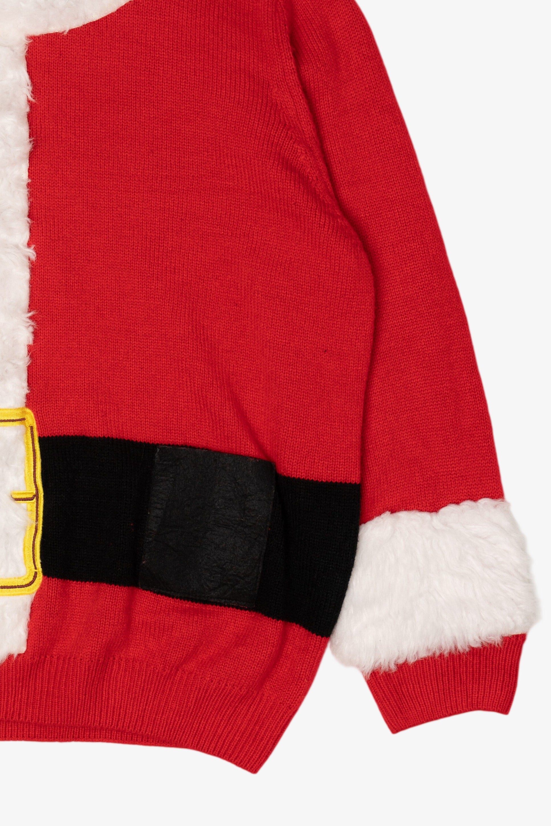Red Holiday Time Santa Shirt Ugly Christmas Pullover (2010s)