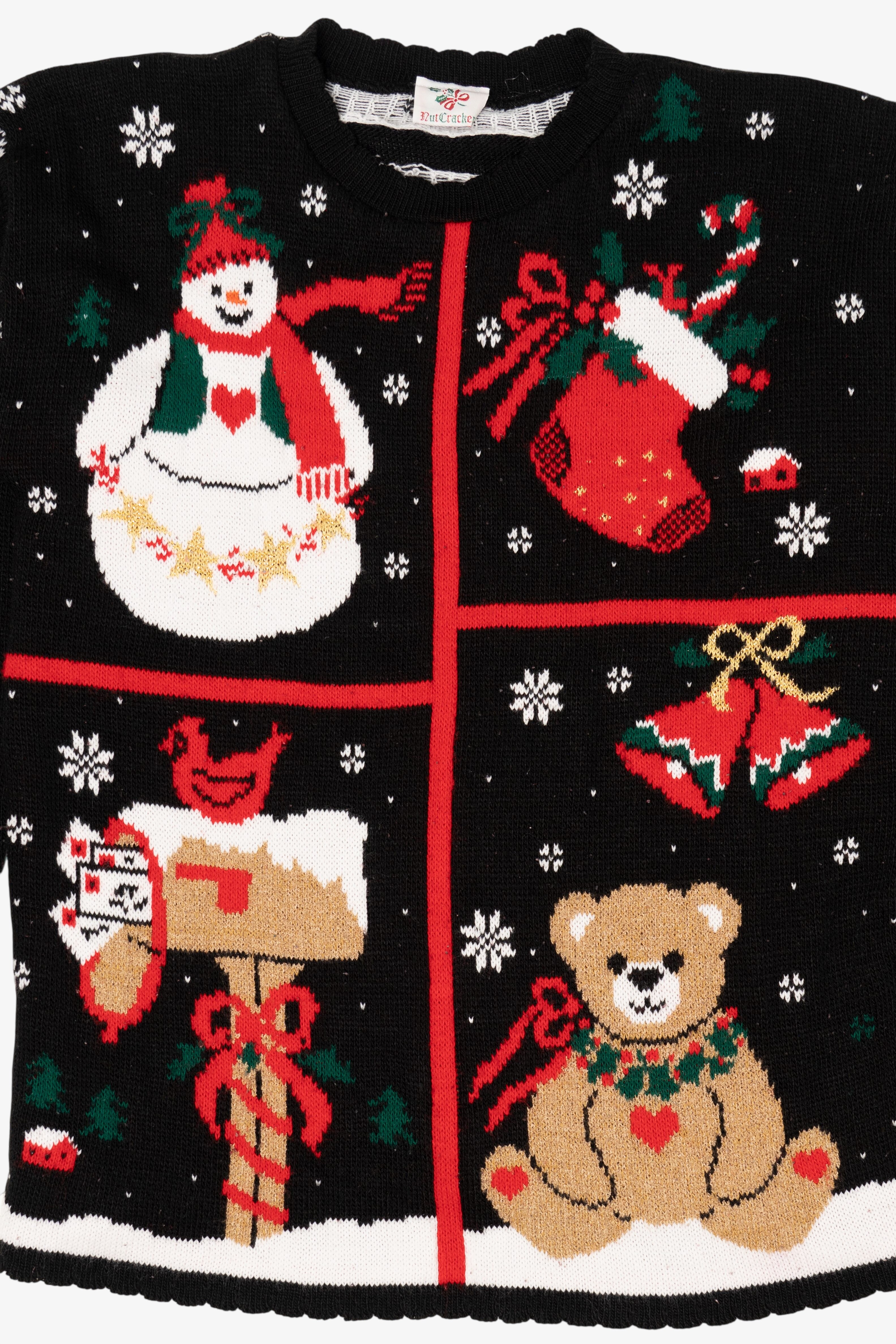 Vintage Black Nutcracker Ugly Christmas Pullover (1990s)