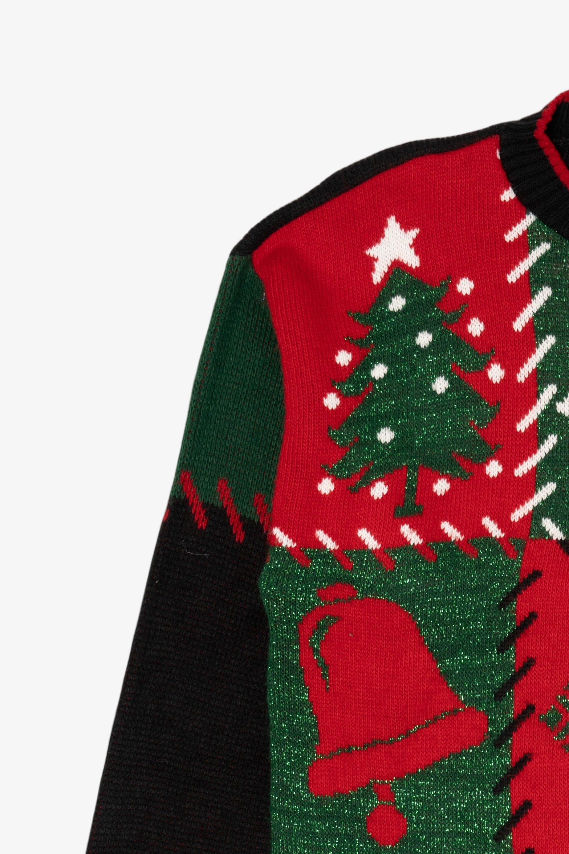 Vintage Black Nutcracker Ugly Christmas Pullover (1980s)