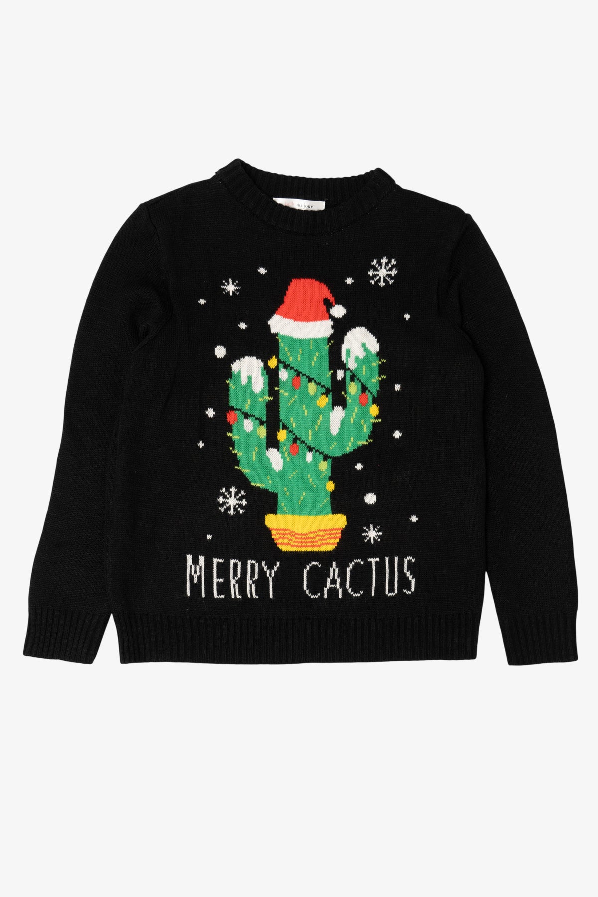 Black Belle Du Jour "Merry Cactus" Ugly Christmas Pullover (2020s)