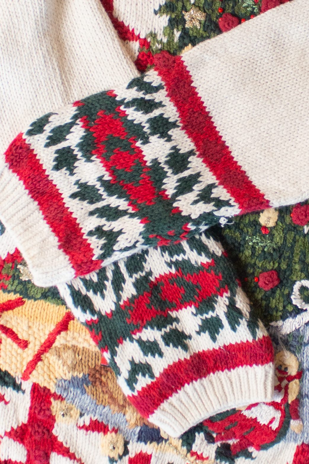 Vintage White Tree Ugly Christmas Sweater (1990s)