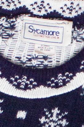 Vintage Snowman Triplets Sycamore Ugly Christmas Sweater