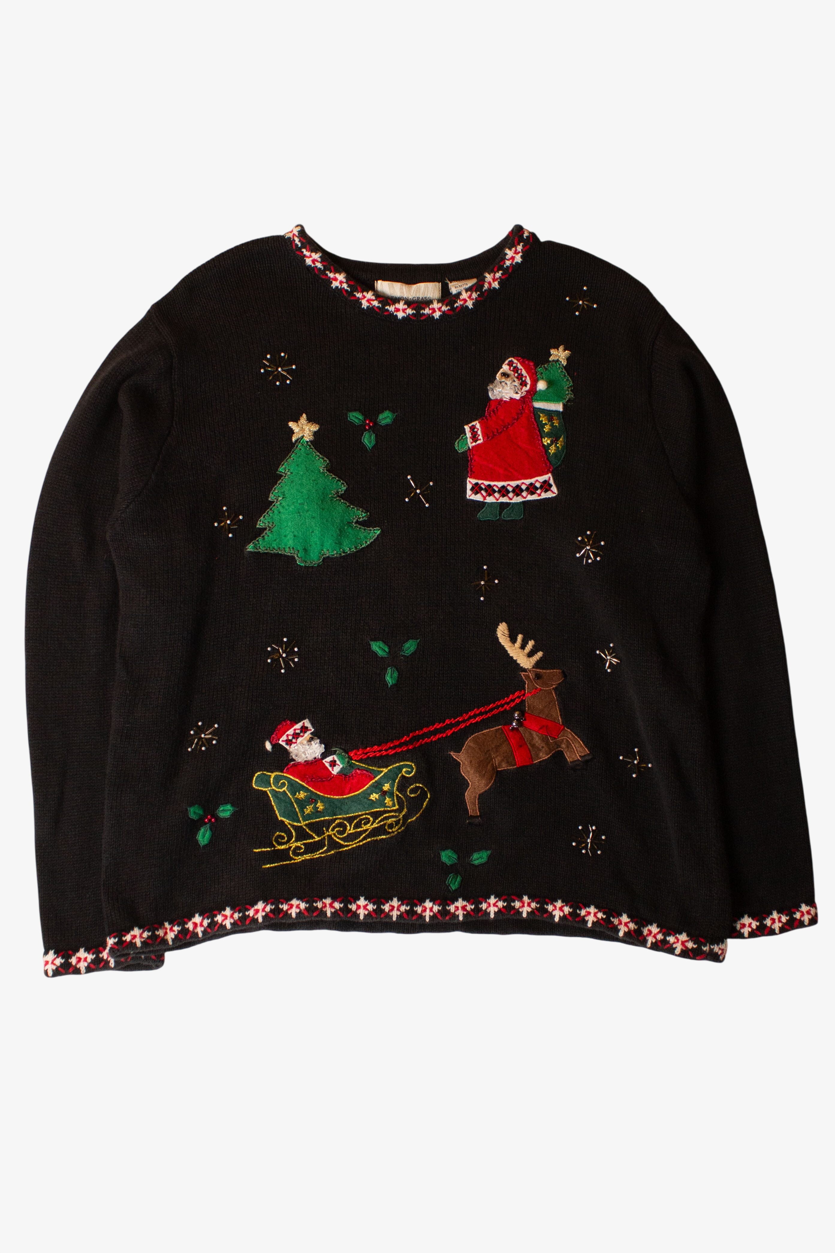 Vintage Santas Ugly Christmas Sweater (1990s)