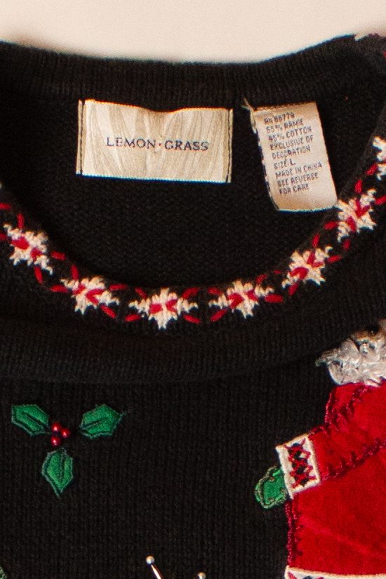 Vintage Santas Ugly Christmas Sweater (1990s)