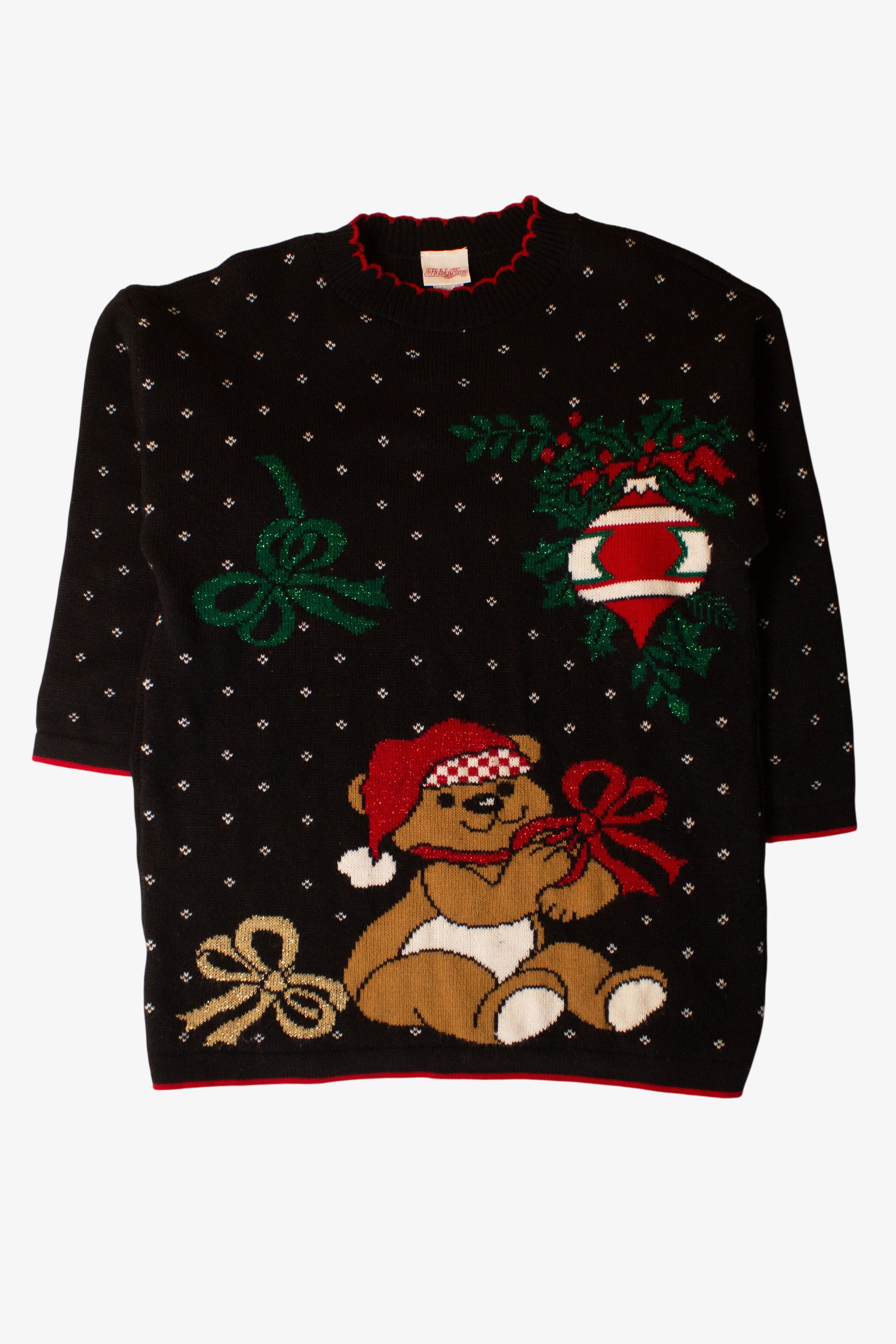 Vintage Teddy Bear Christmas Sweater (1990s)