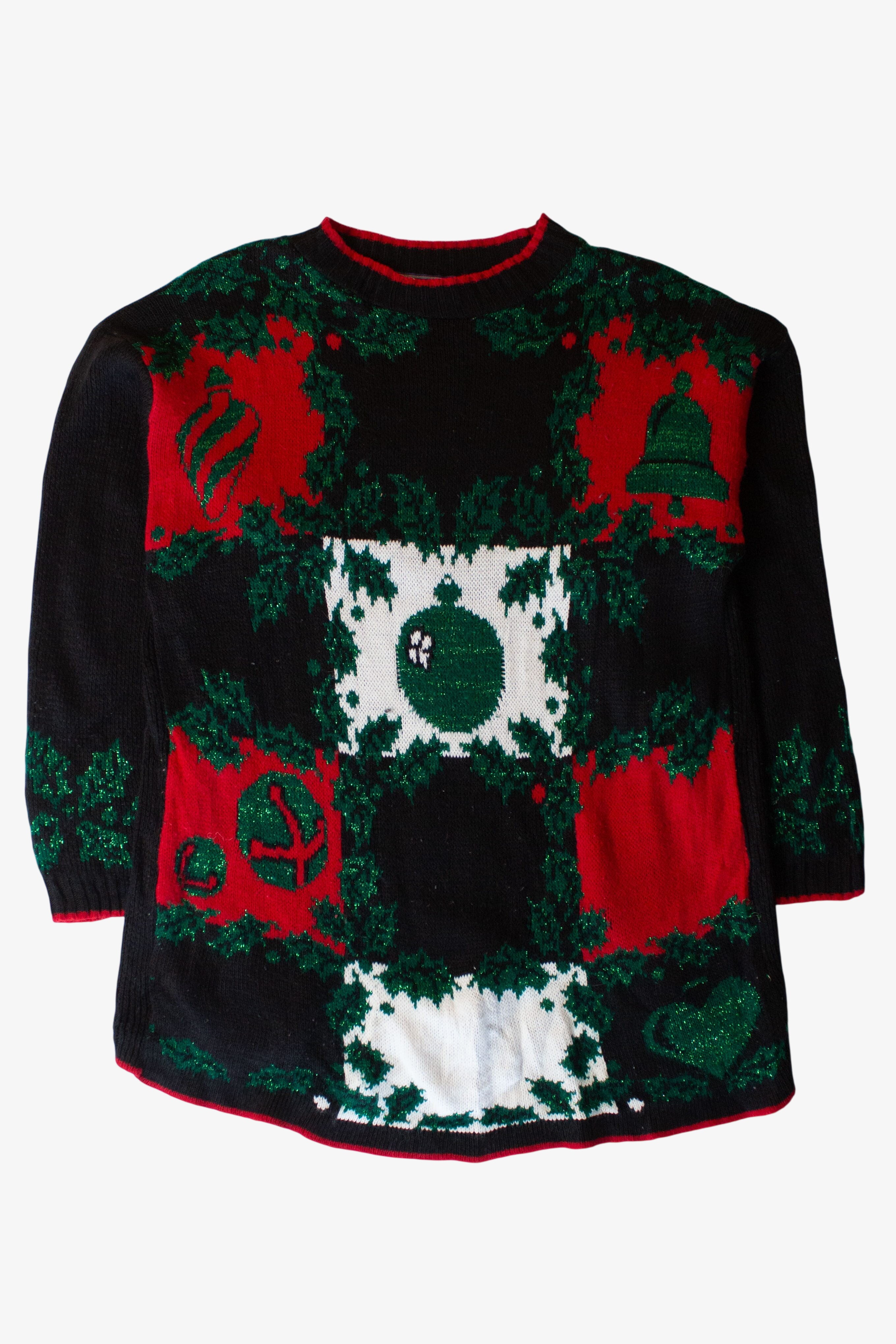 Vintage Ornaments Ugly Christmas Sweater (1990s)