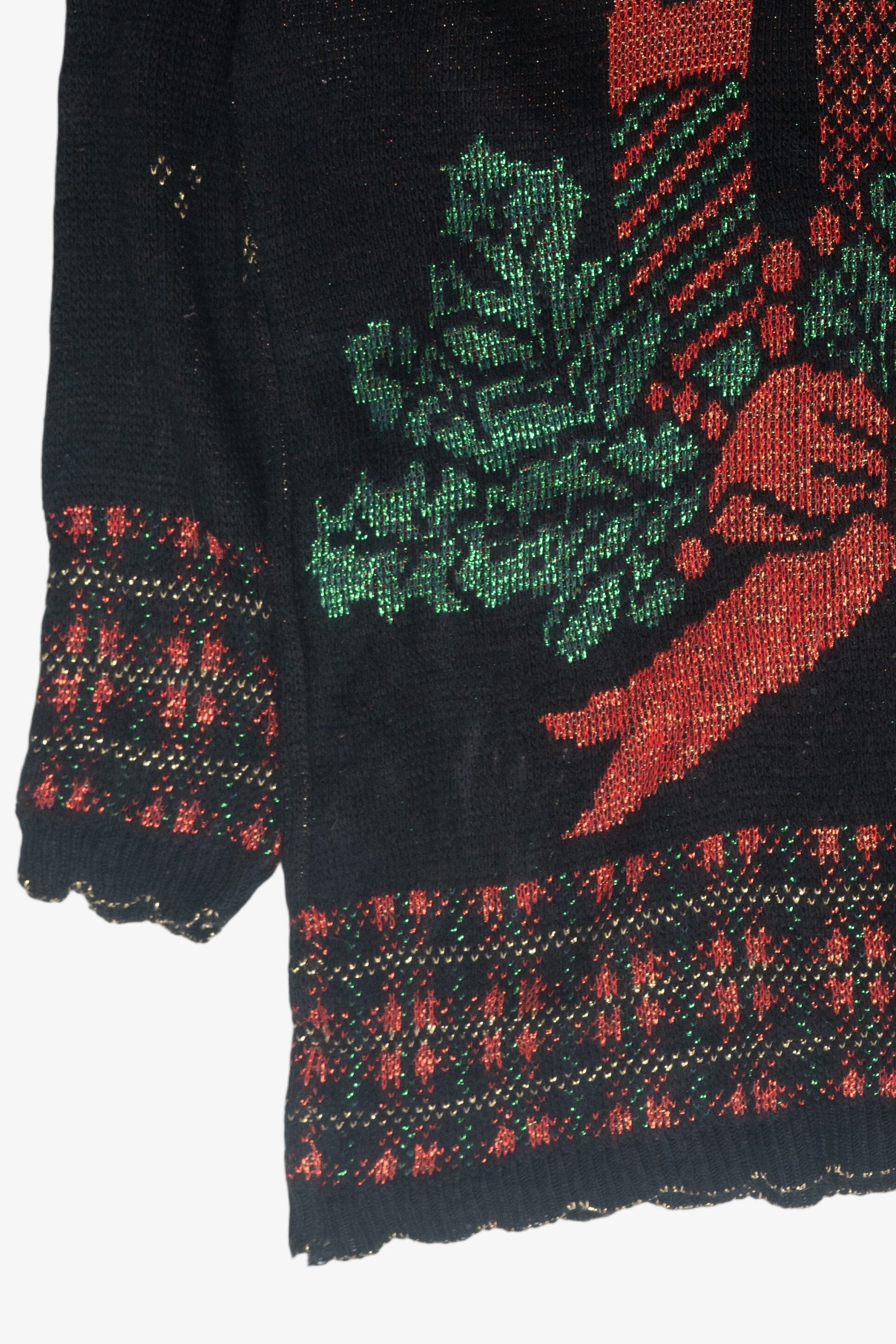 Lurex Candles Ugly Christmas Pullover (1990s)