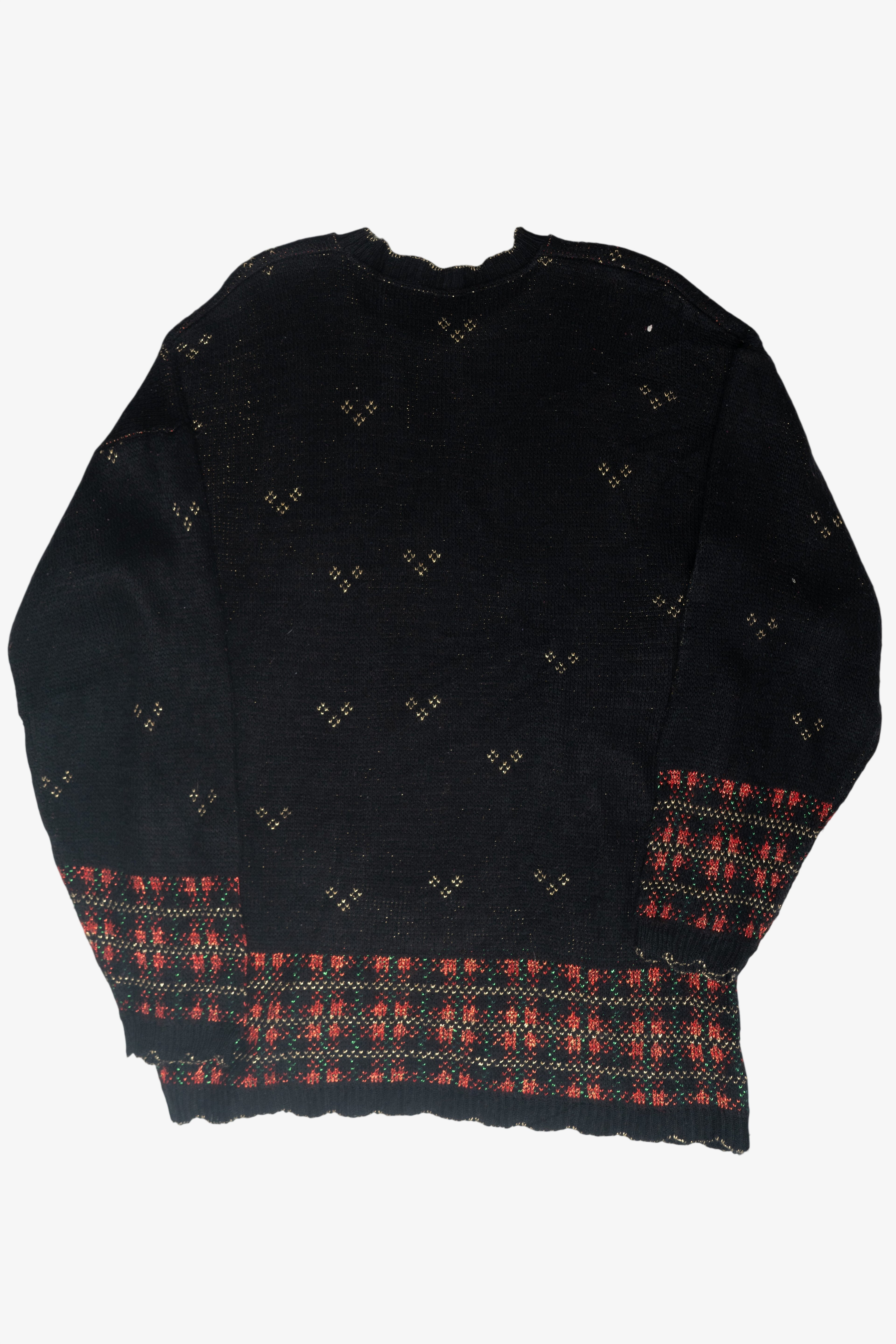 Lurex Candles Ugly Christmas Pullover (1990s)