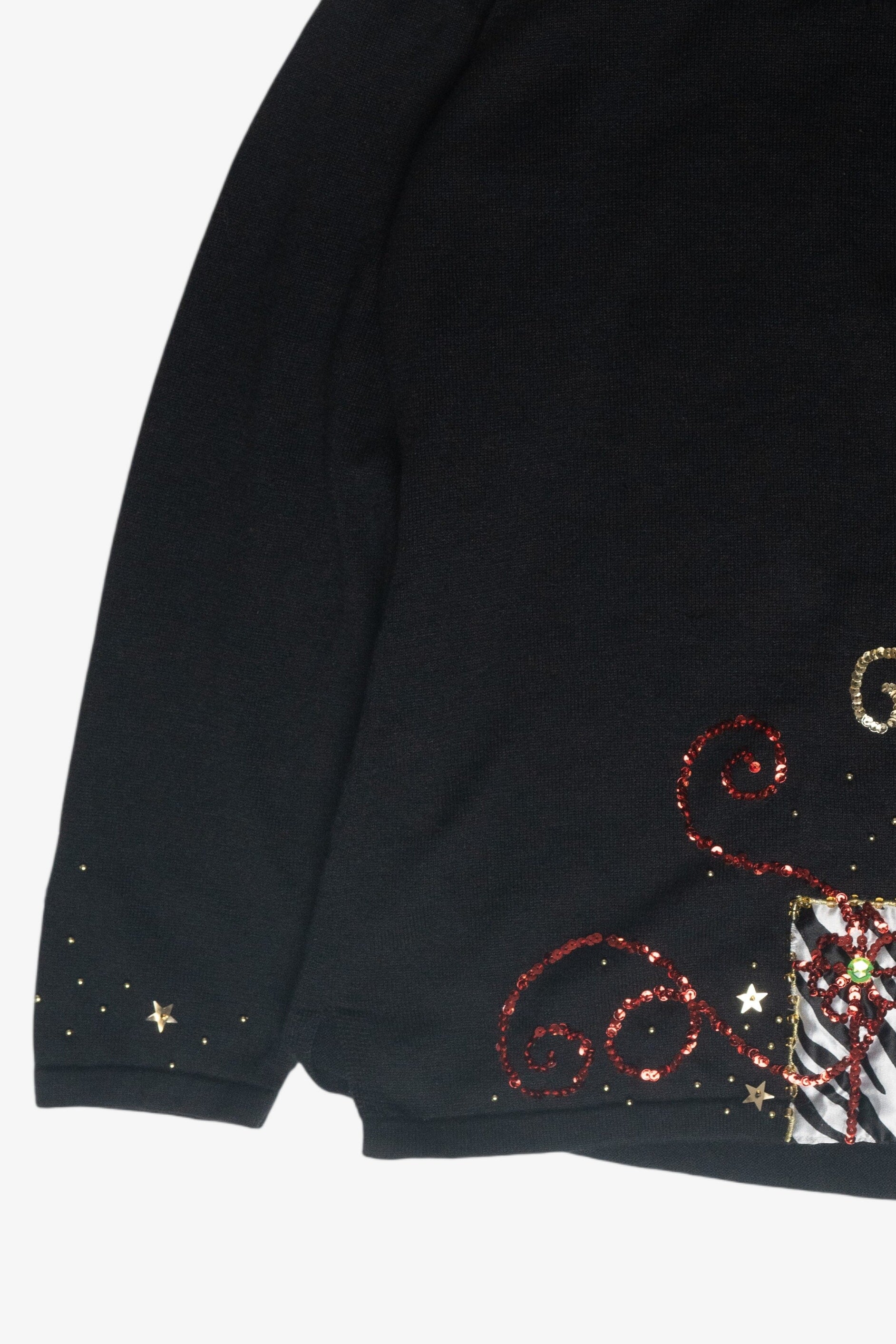 Animal Print Presents Ugly Christmas Pullover (2000s)