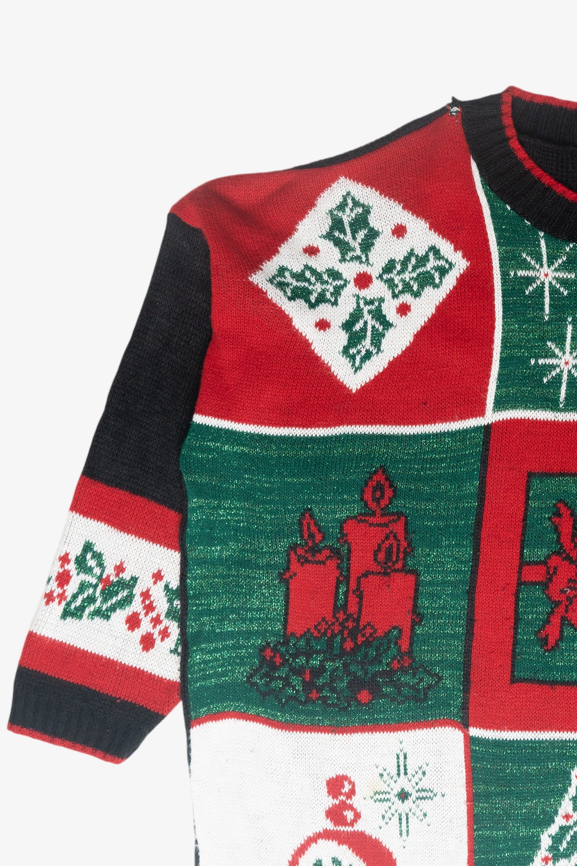 Presents Grid Vintage Ugly Christmas Pullover (1980s)