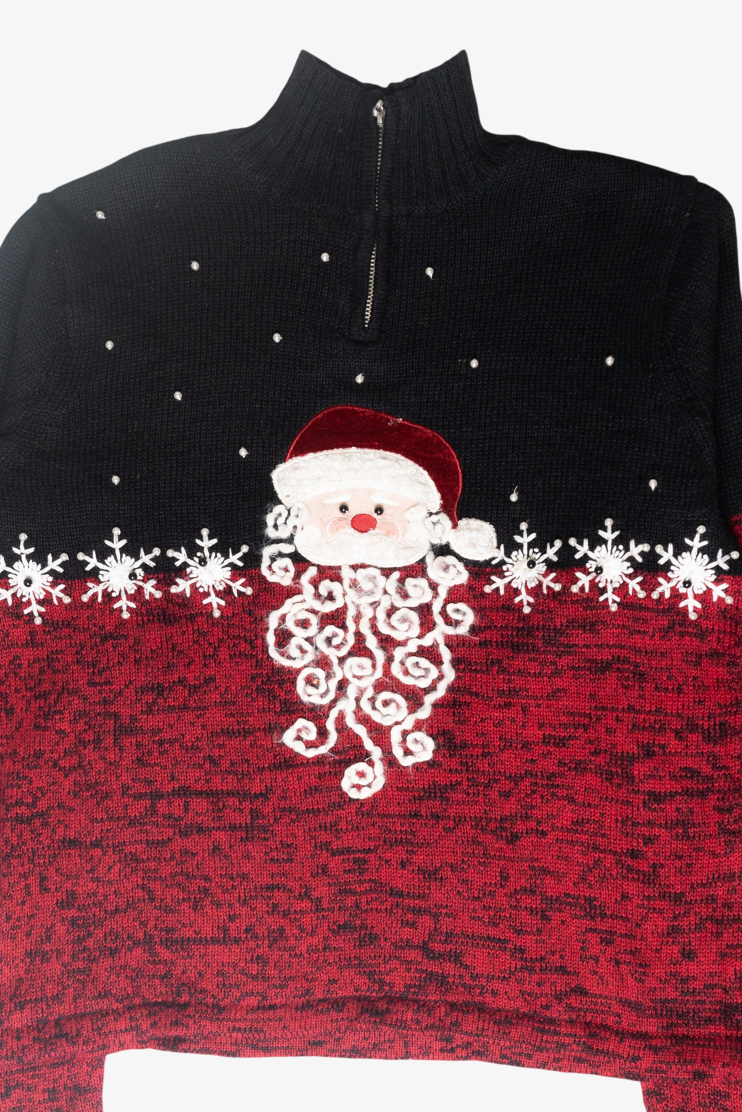 Santa Face Ugly Christmas Sweater (2000s)