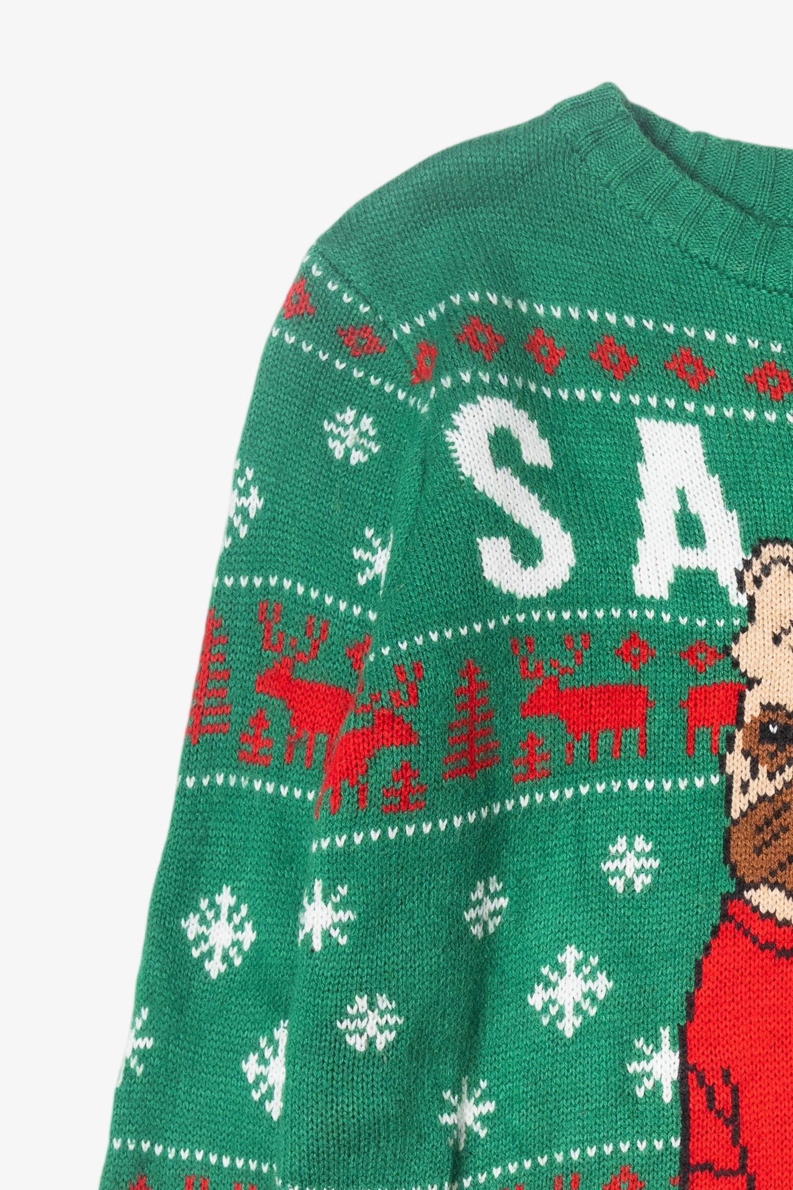 Vintage Child Size Pug Ugly Christmas Pullover (2010s)