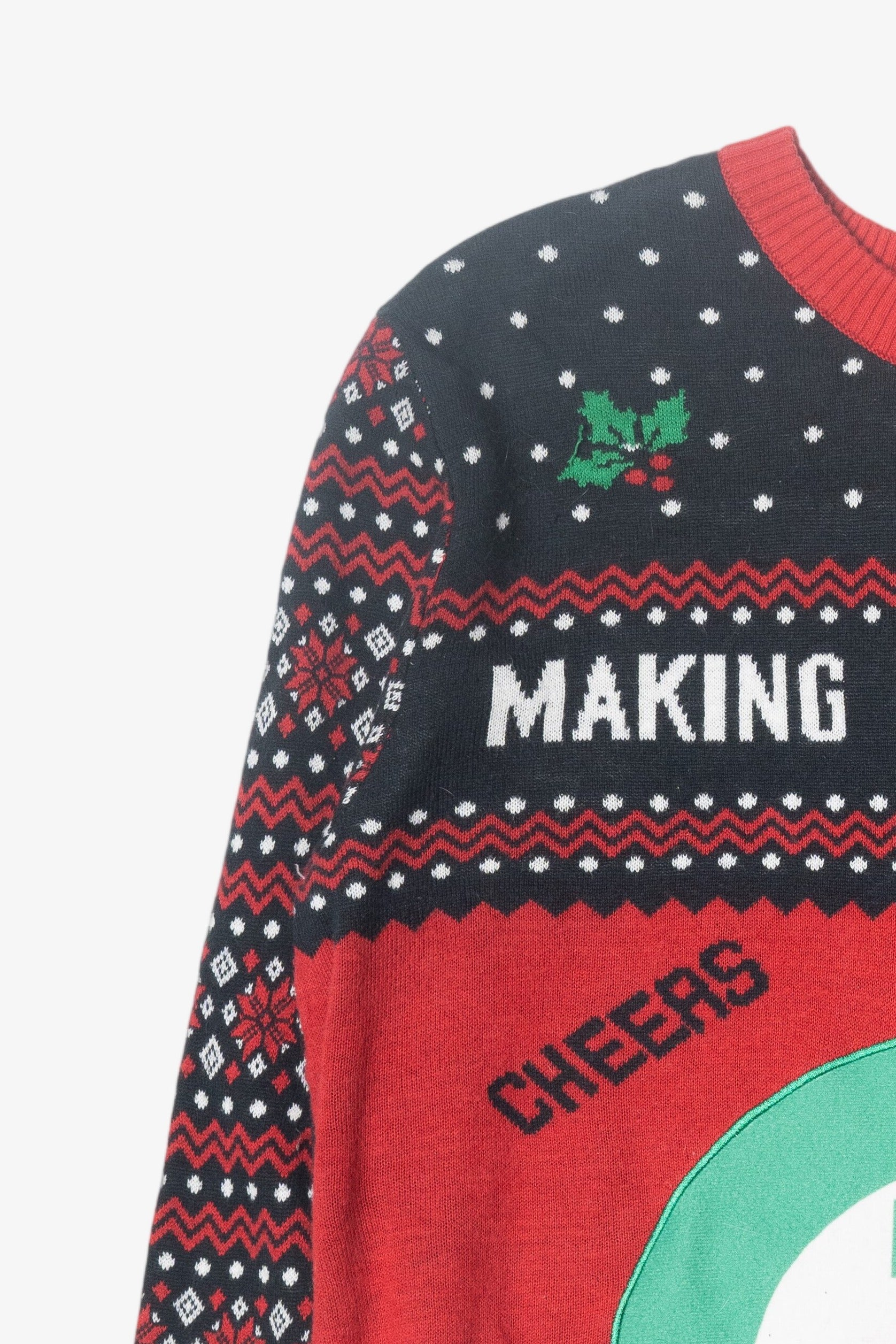 Spirits Bright Drink Target Funny Ugly Christmas Pullover (2010s)