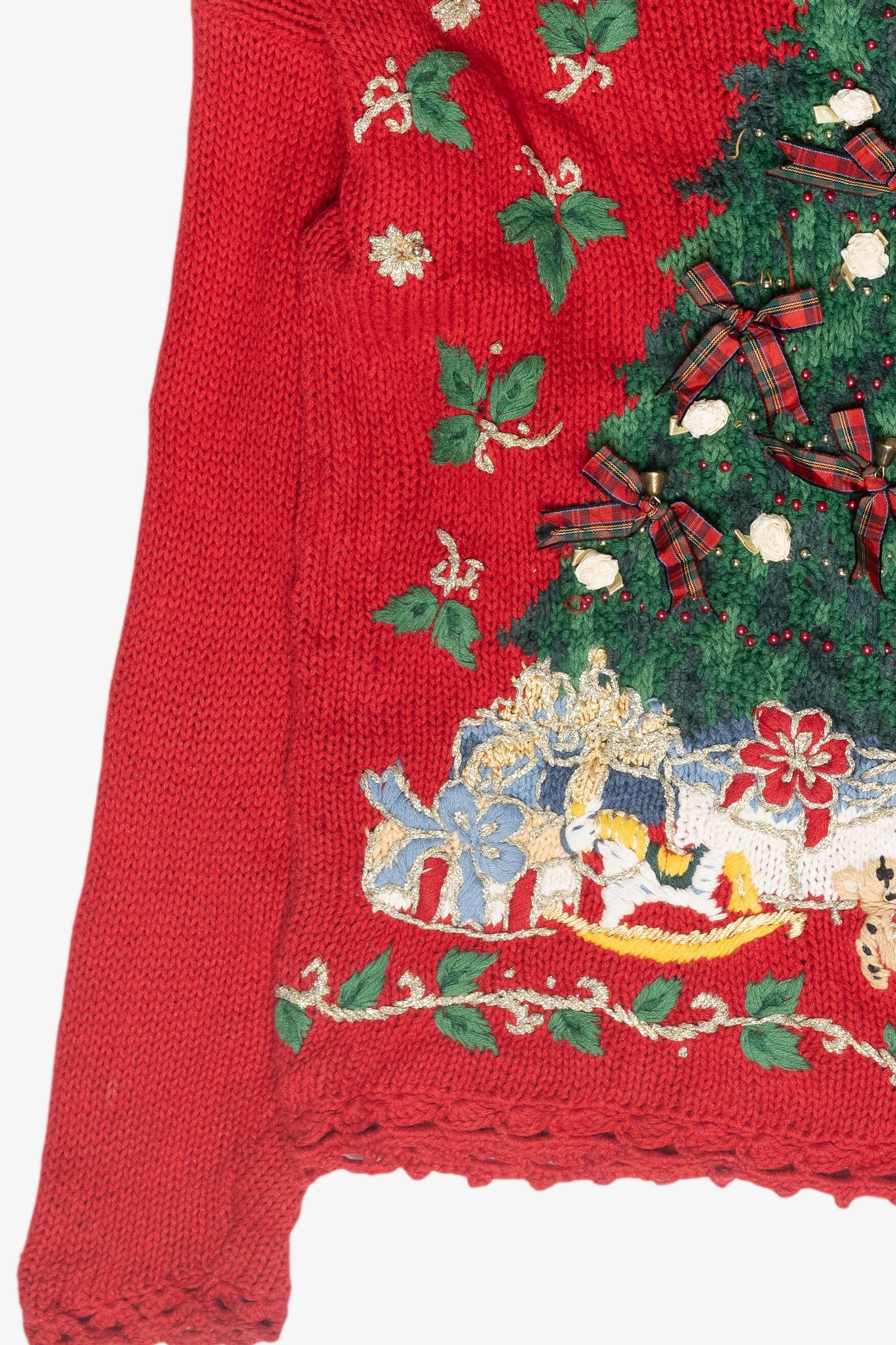 Christmas Tree Ugly Vintage Pullover (1990s)