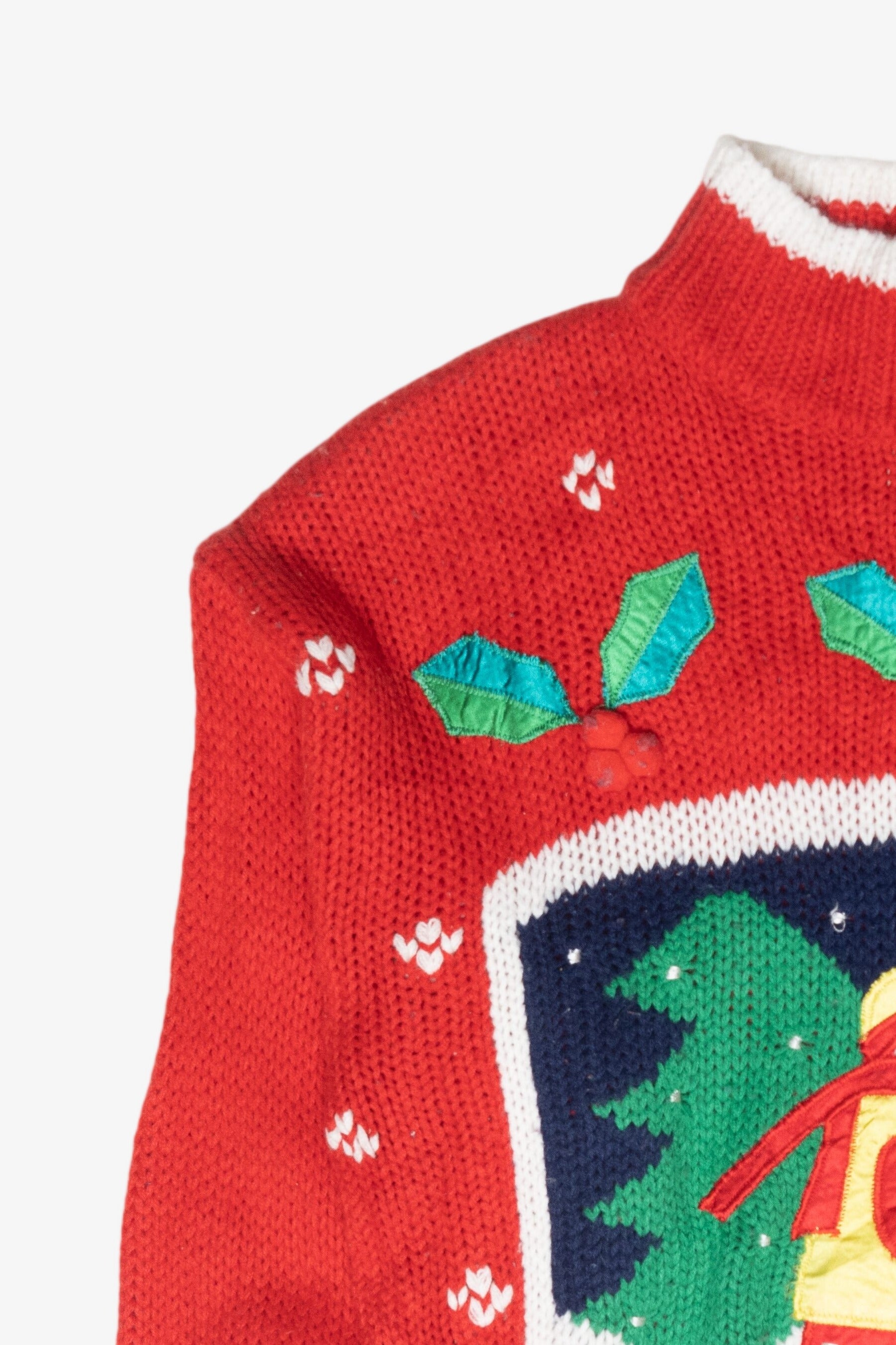 Melting Snowman Vintage Ugly Christmas Turtleneck (1980s)