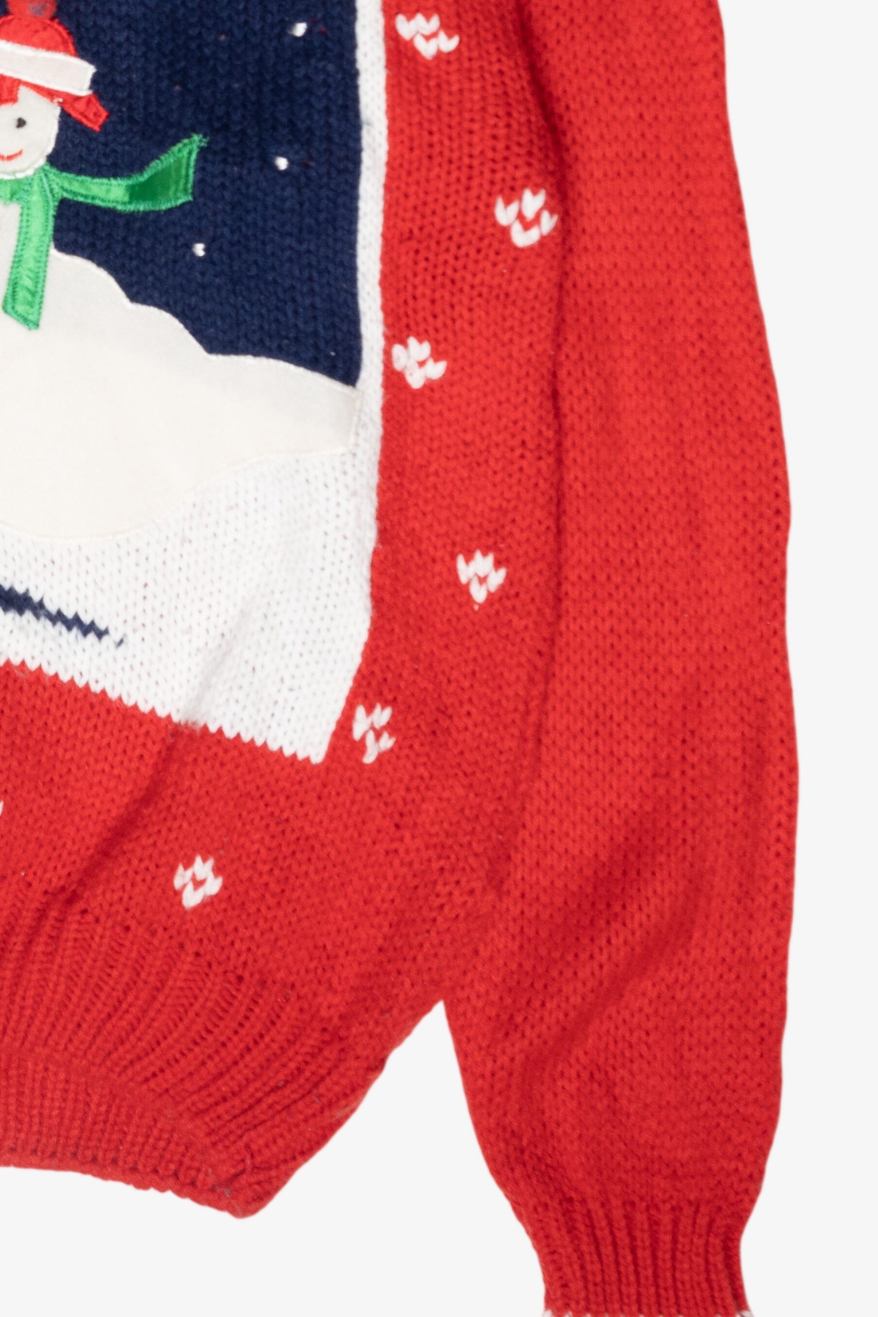 Melting Snowman Vintage Ugly Christmas Turtleneck (1980s)
