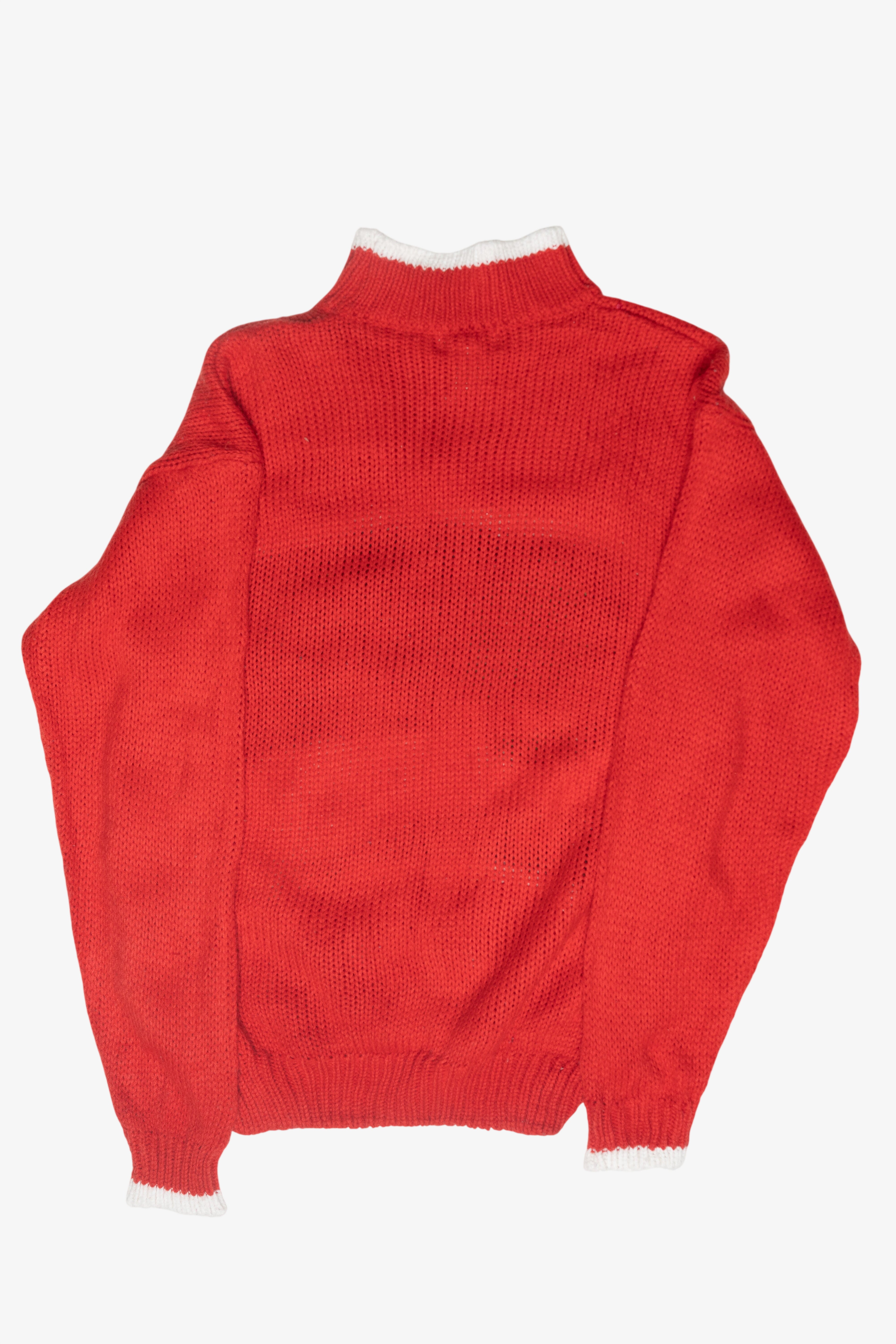Melting Snowman Vintage Ugly Christmas Turtleneck (1980s)