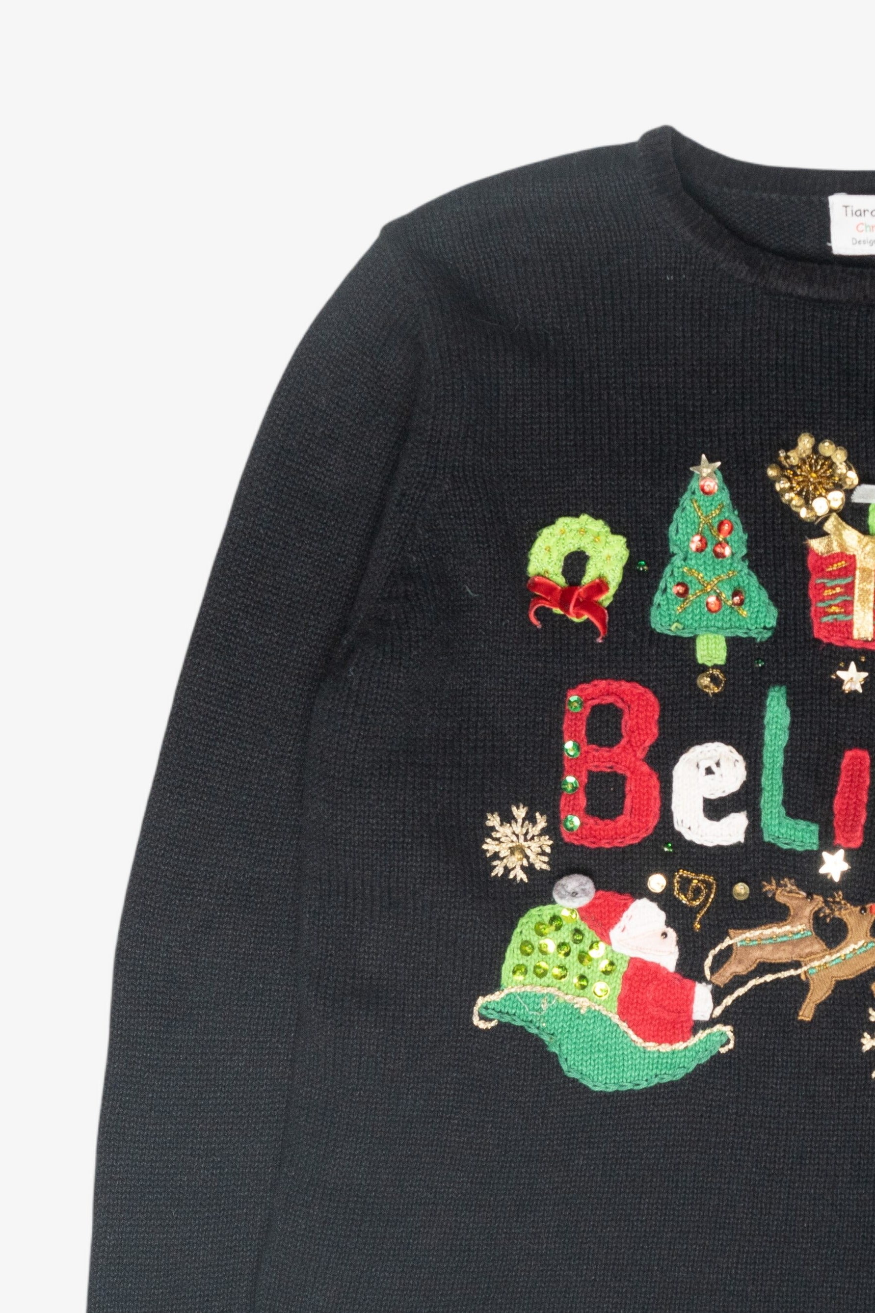 Believe Vintage Ugly Christmas Sweater (2000s)