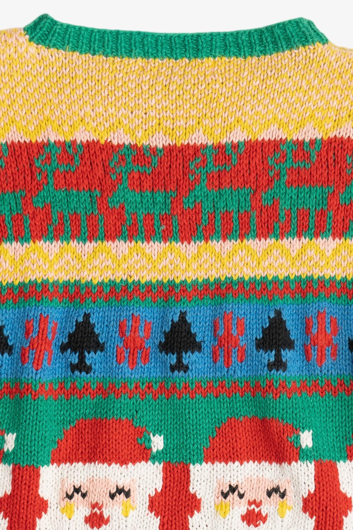 Vintage Lauren Alexandra Santas & Reindeer Ugly Christmas Sweater (1980s)