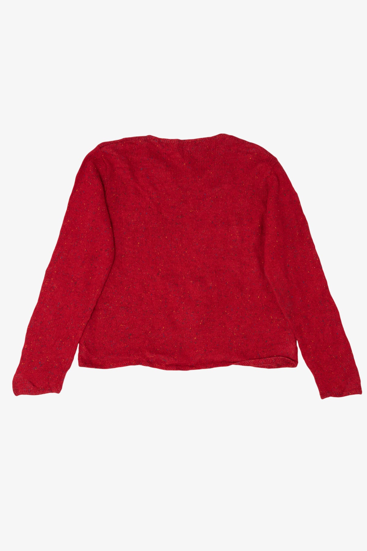 Vintage Red Northern Isles Reindeer Ugly Christmas Pullover (2000s)